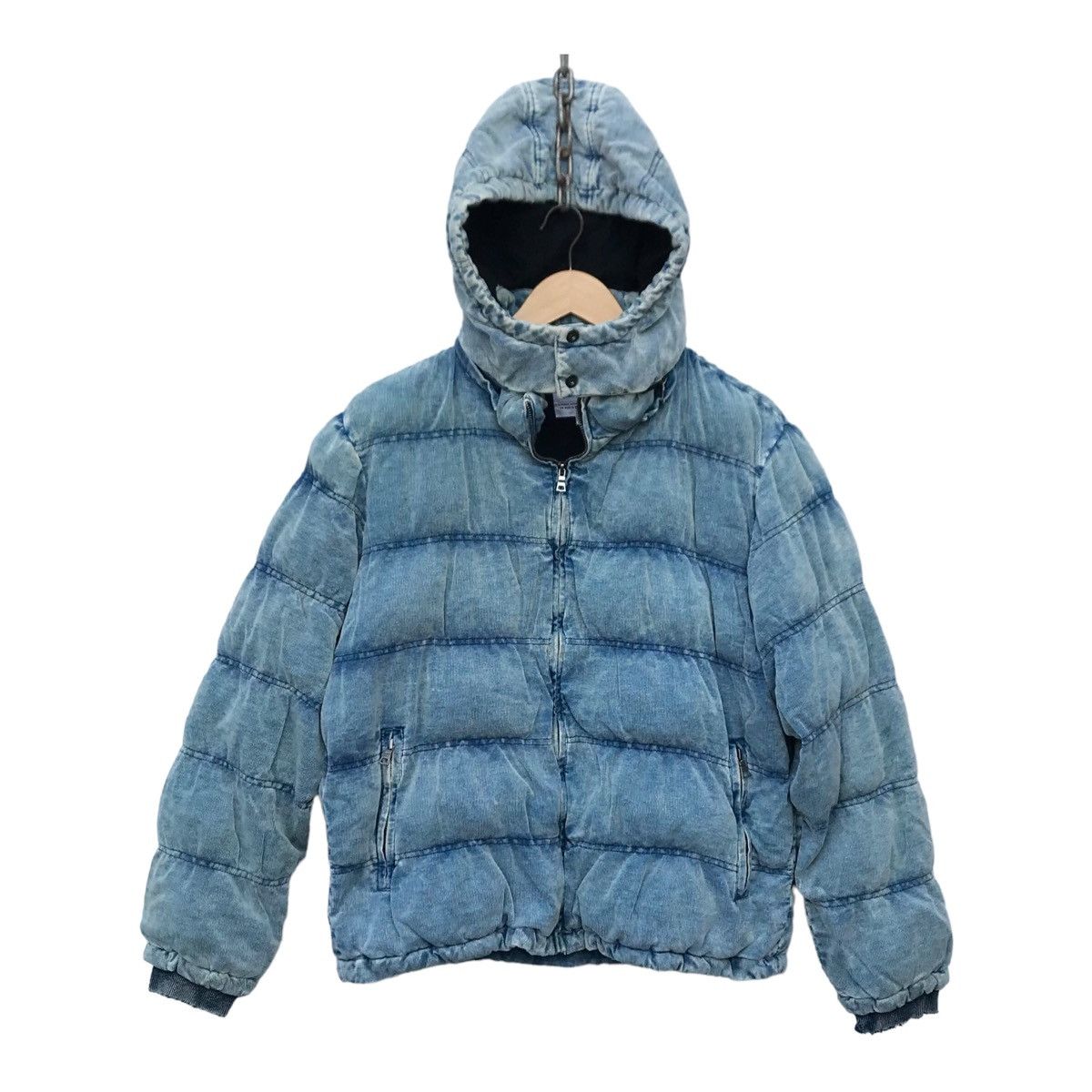 Japanese Brand Growth by Grail Faded Puffer Jacket Hoodie Size US M / EU 48-50 / 2 - 2 Thumbnail