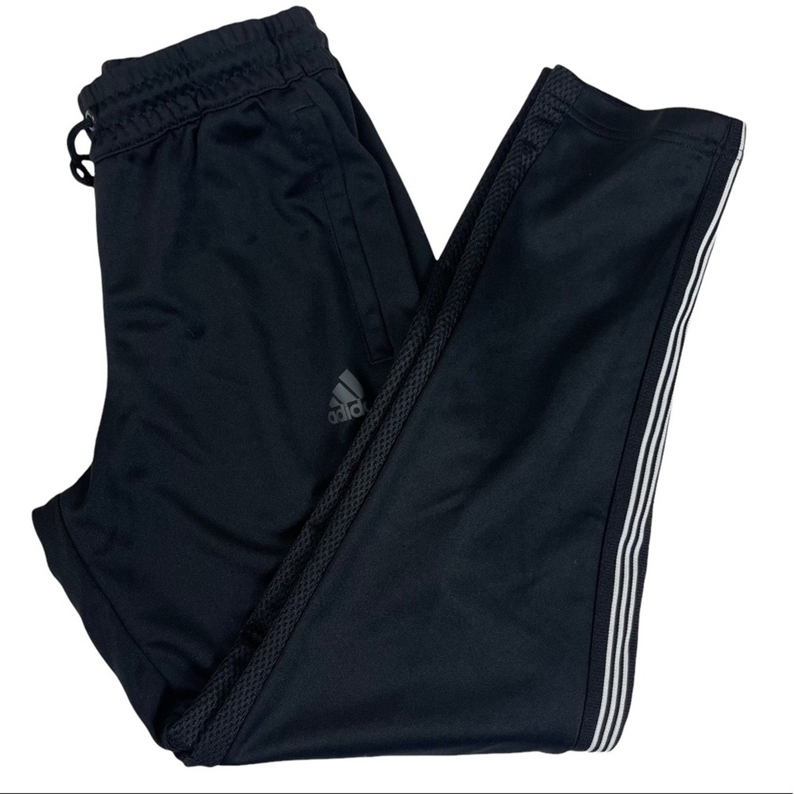 Adidas Adidas 3 Stripe Track Pant Drawstring Button Mesh Detail Size 26" / US 2 / IT 38 - 1 Thumbnail