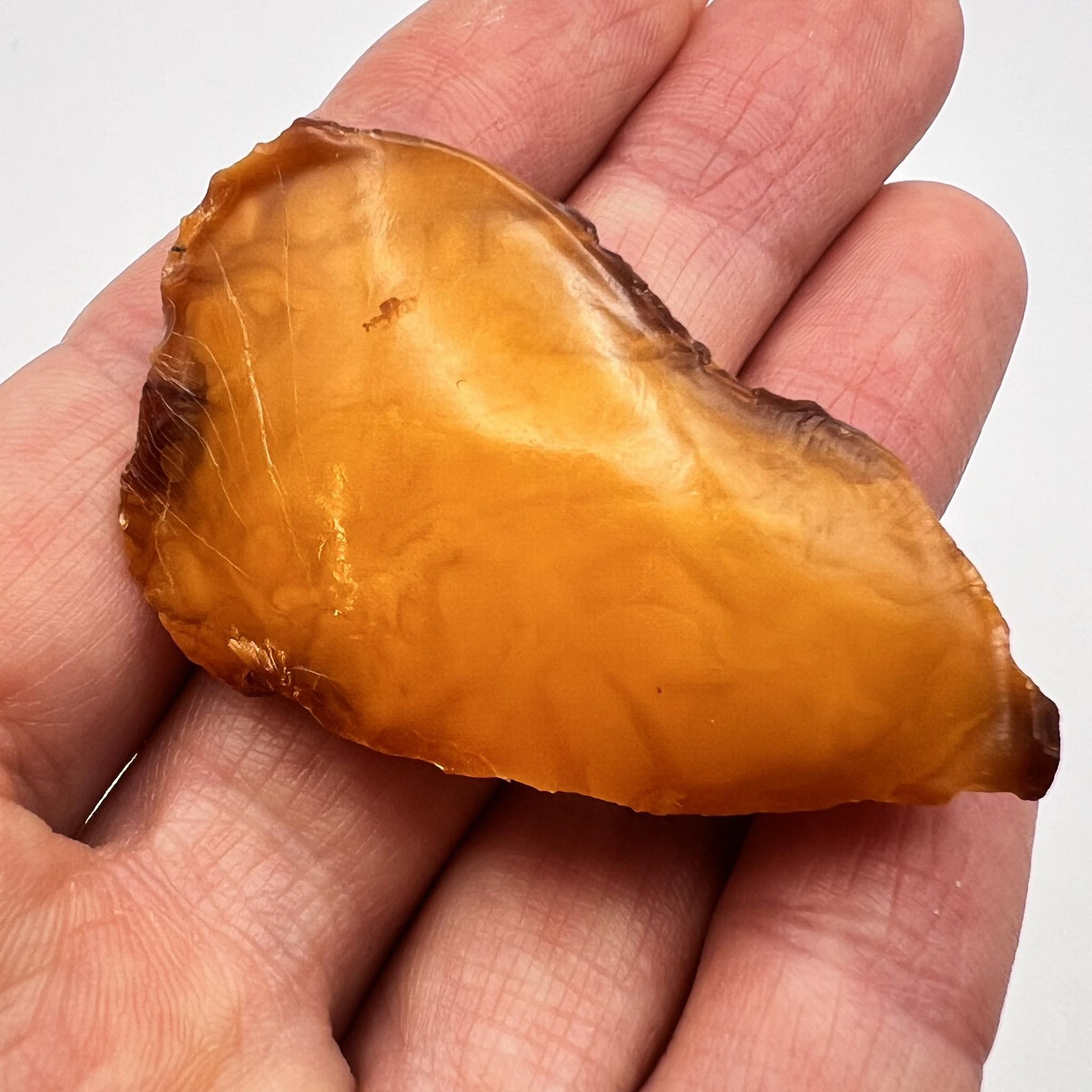 Massive Piece of Royal Yellow Baltic Amber Vintage Brooch