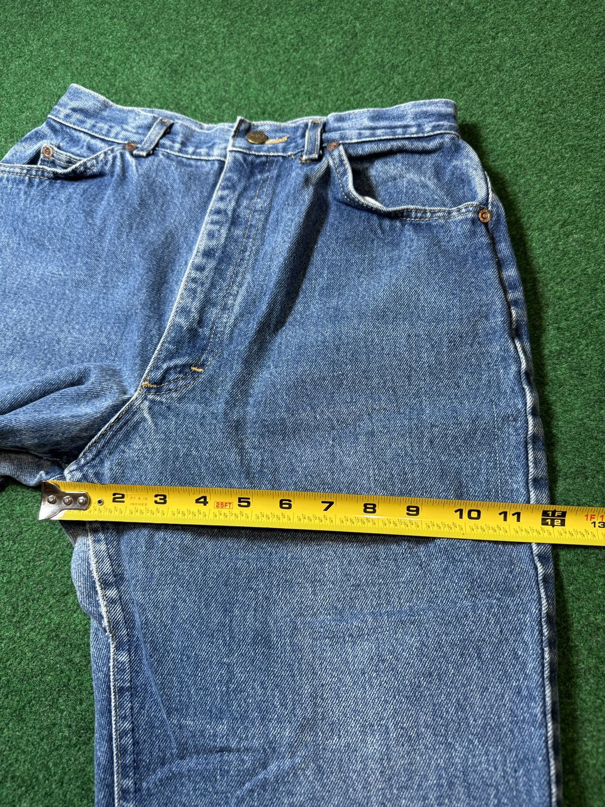 Lee × Vintage Vtg 90s Lee Riders Womens 14 28x32 Medium Wash Mom Jeans Size 36" / US 14 / IT 50 - 12 Thumbnail