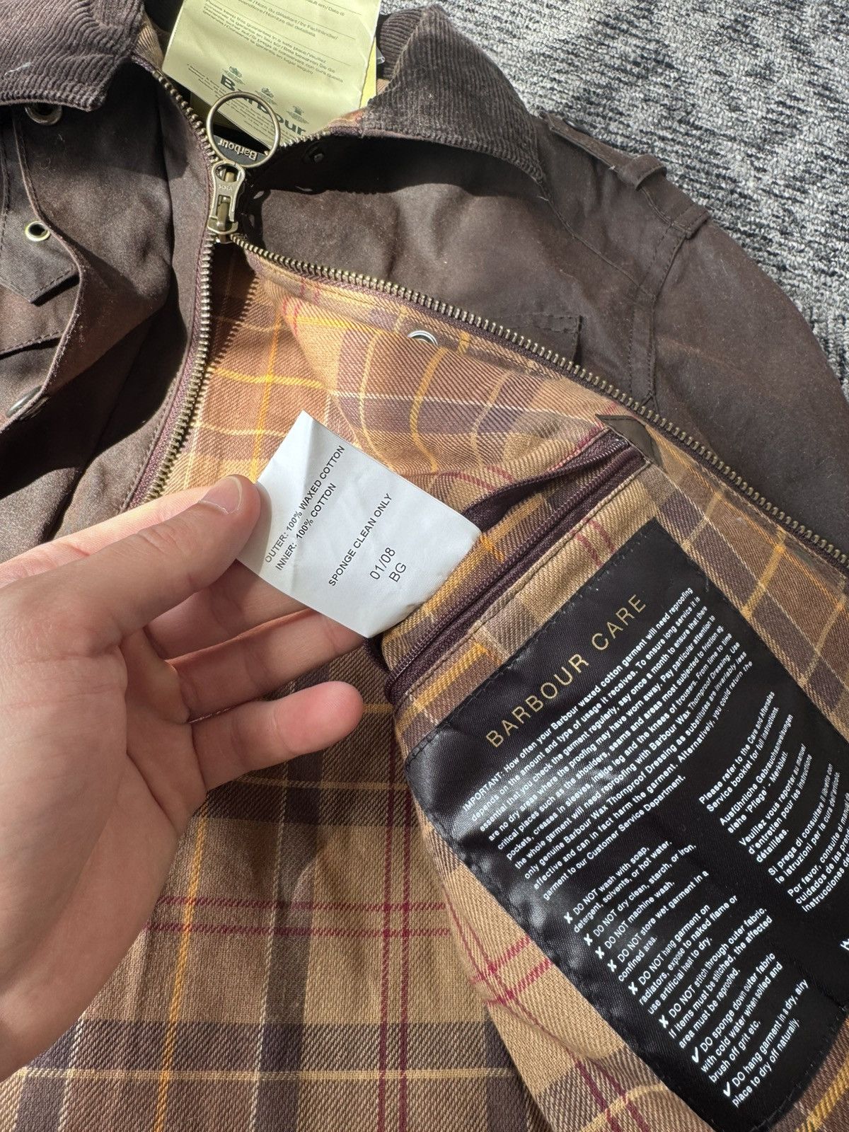 Barbour Barbour waxed jacket AMELIA brown NEW Size S / US 4 / IT 40 - 10 Thumbnail