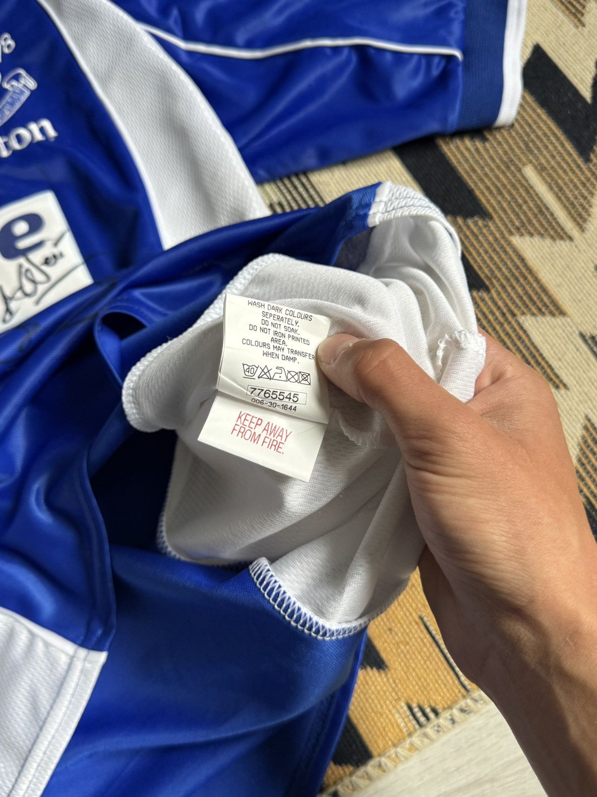 Puma ❗️WITH AUTOGRAPHS❗️Vintage Puma Everton 2000-02 Jersey Size US M / EU 48-50 / 2 - 12 Thumbnail