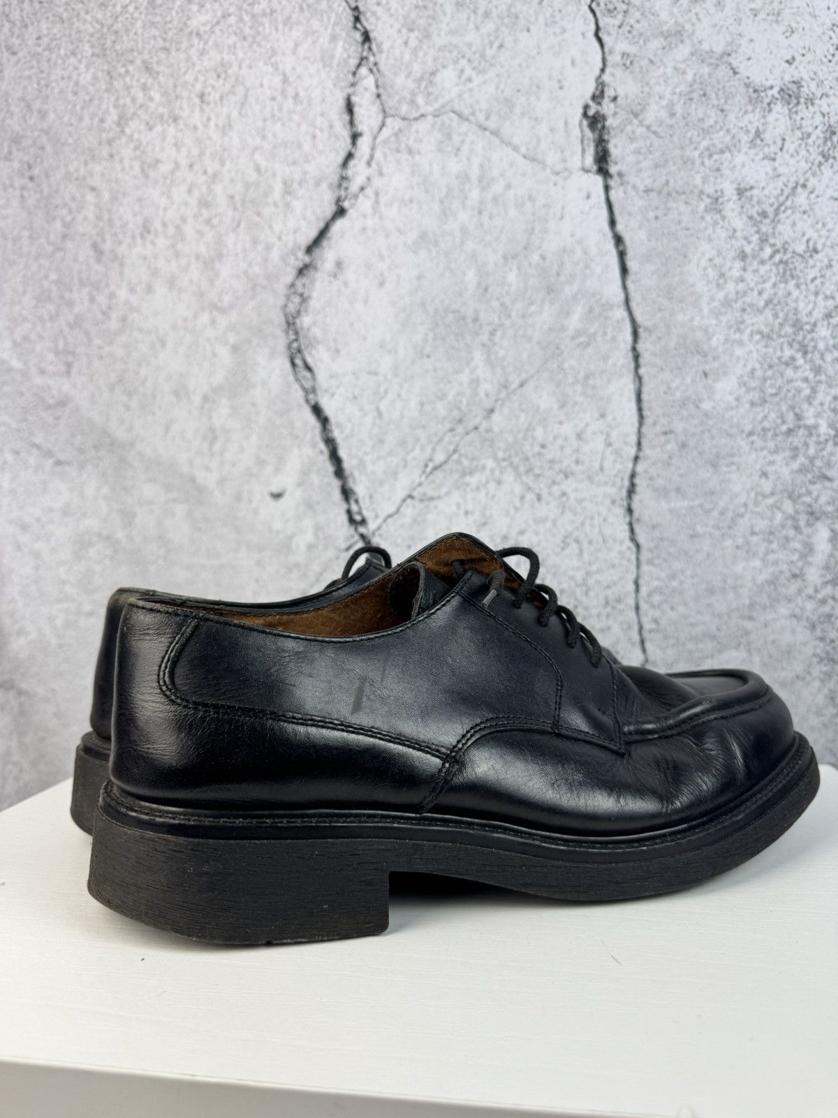 Vintage Rare Italian 90s Vintage Chunky Platform Shoes Leather Rick Size US 9 / EU 42 - 4 Thumbnail