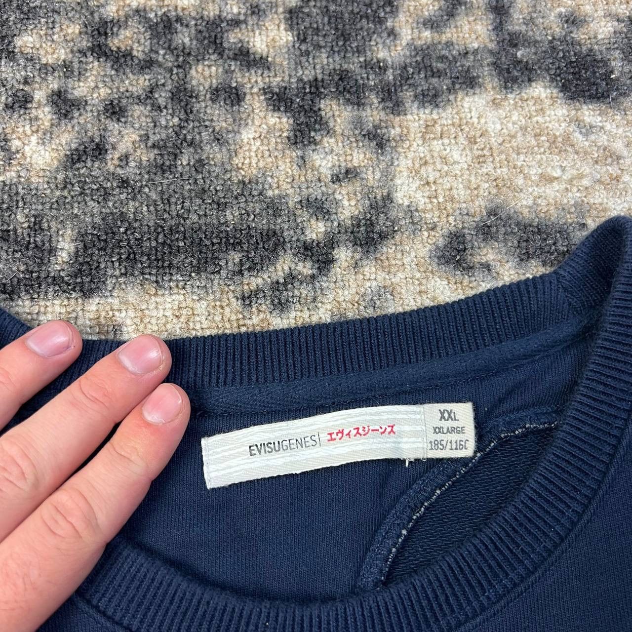 Evisu Evisu Vintage Y2K Rare Big Logo Japanese Sweatshirt Size US XL / EU 56 / 4 - 5 Thumbnail
