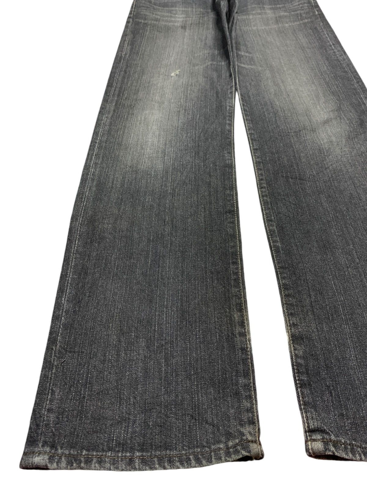 Japanese Brand × Uniqlo SALES🔥Vintage Japanese Uniqlo Mud Wash Distress Loose Jeans Size US 32 / EU 48 - 6 Thumbnail