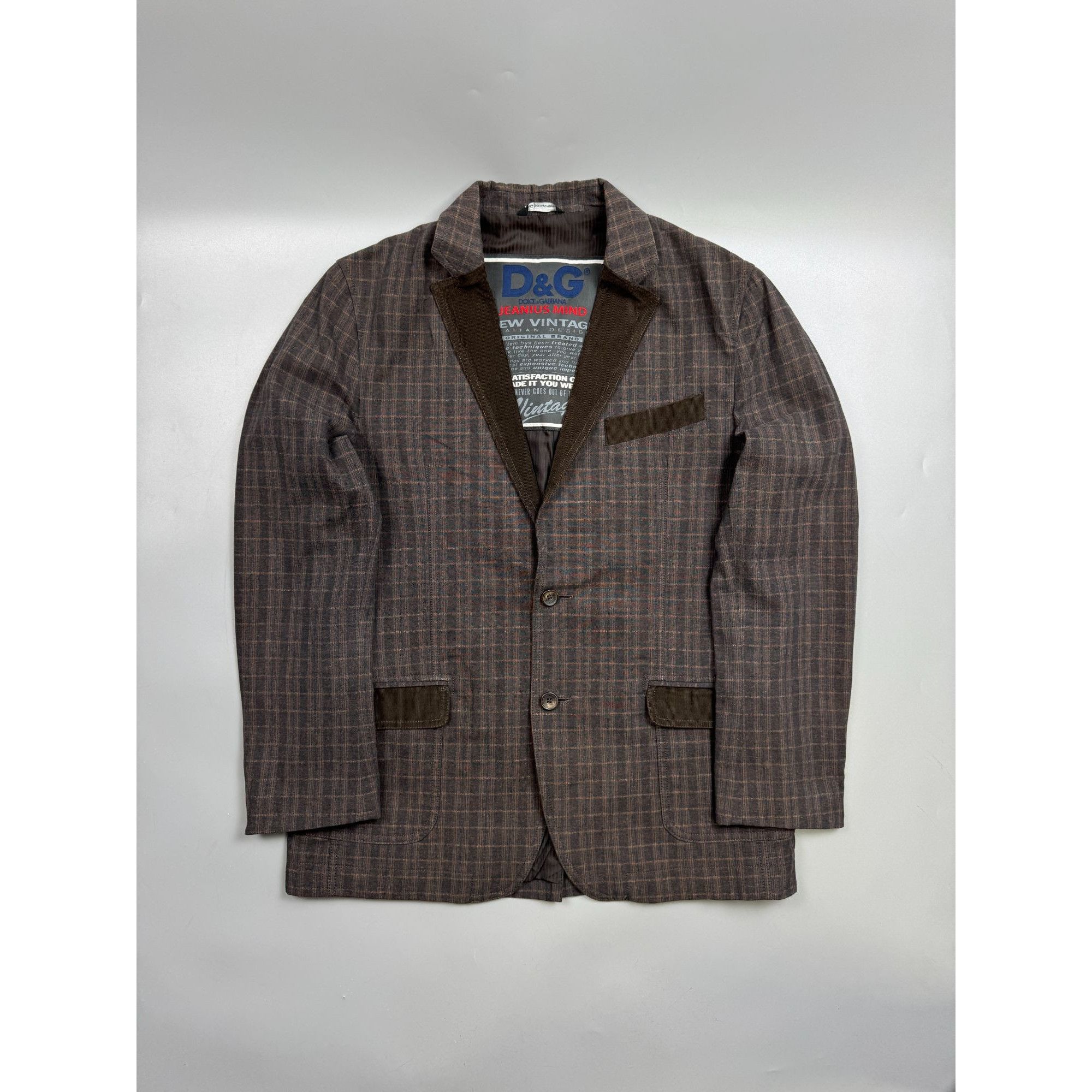 Dolce & Gabbana Dolce & Gabbana Vintage Cotton Corduroy Blazer (Y1260) Size 42R - 1 Thumbnail