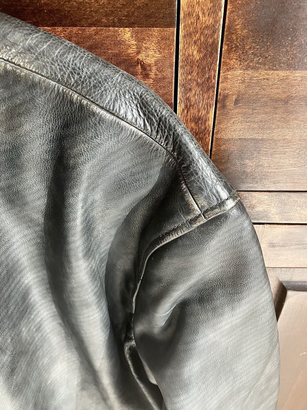 Diesel Diesel Leather Jacket L-Stoller - Vintage Black Size US L / EU 52-54 / 3 - 5 Thumbnail