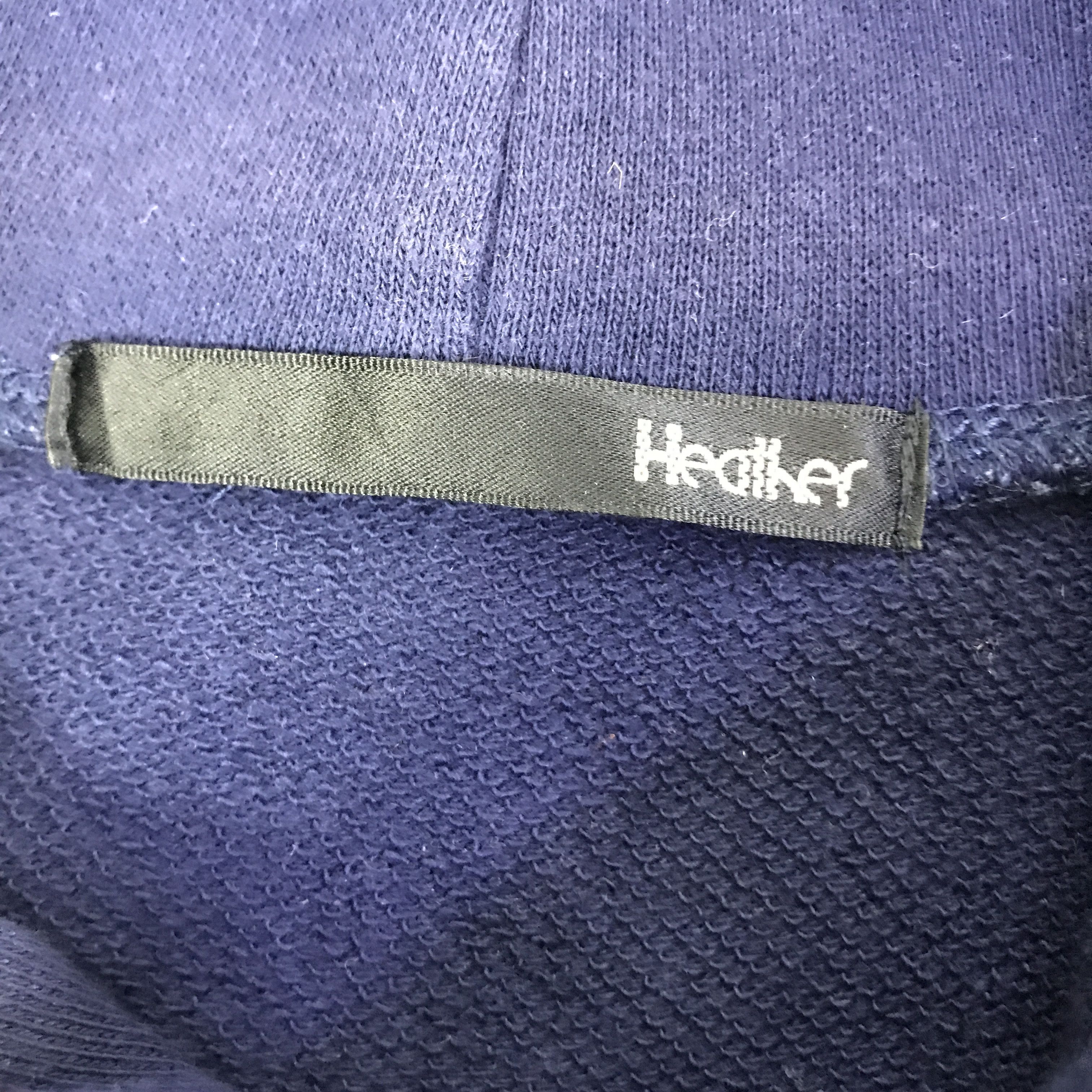 Japanese Brand healher Navy hoodie Sweatshirt K112B15 Size US S / EU 44-46 / 1 - 8 Thumbnail
