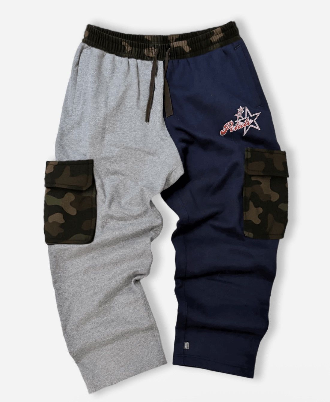 Imran Potato ‼️ Imran POTATO Cargo Color-block Sweat Pants Camo Large ‼️ Size US 34 / EU 50 - 1 Thumbnail