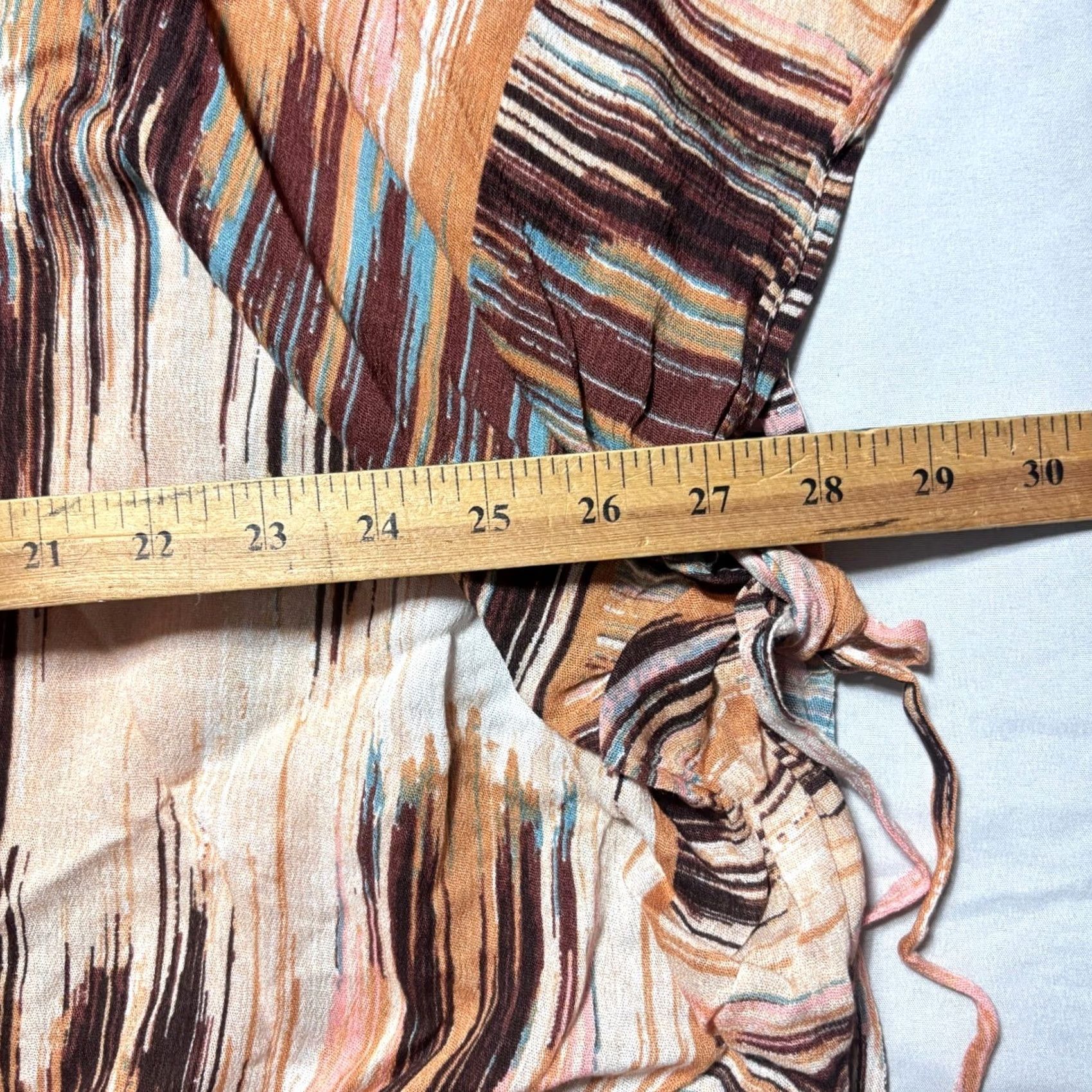 Vince Camuto Vince Camuto Kimono Cover Up Ikat Print Tassel Tie Sand Multi Women One Size NEW Size ONE SIZE - 4 Thumbnail