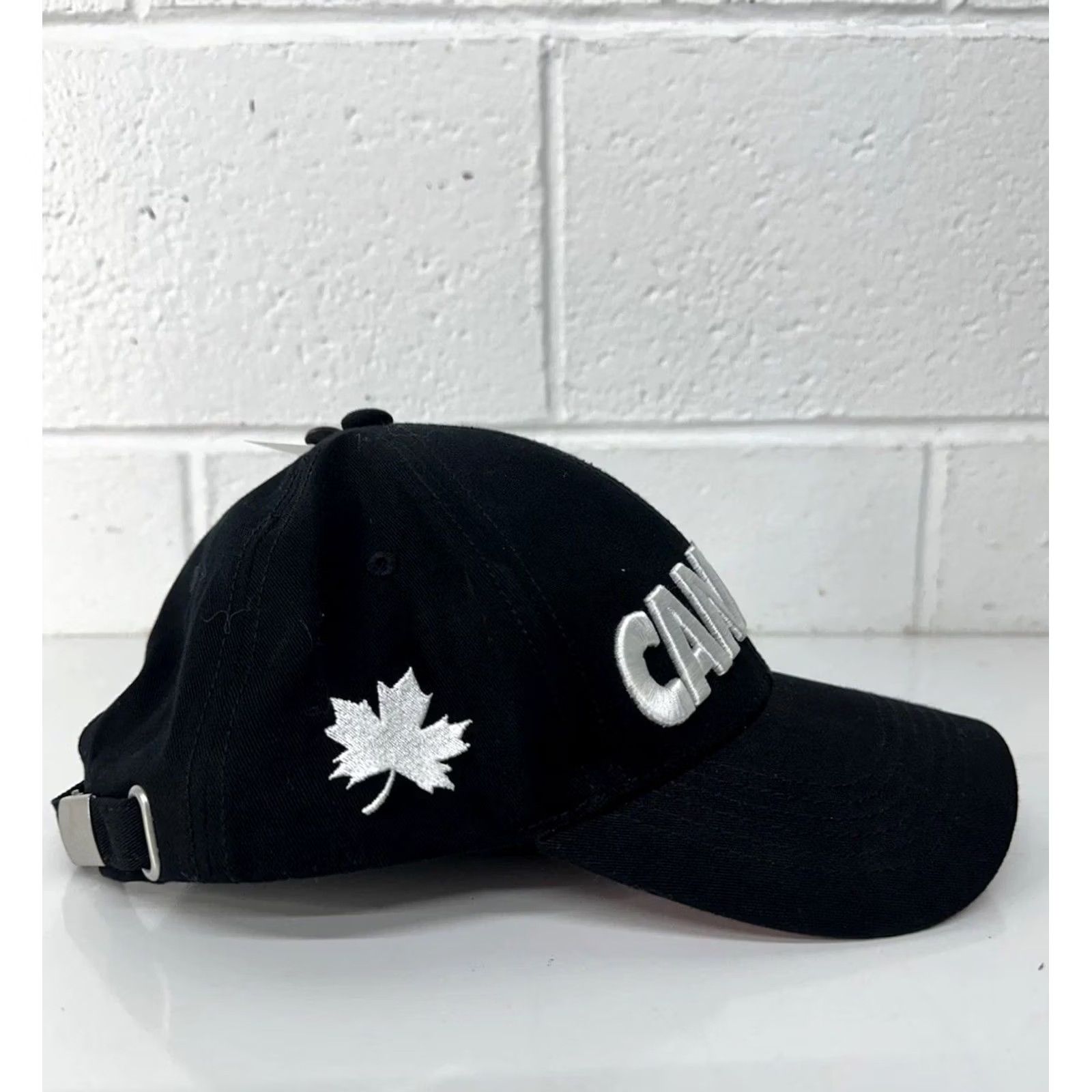 Vintage HUDSON'S BAY COMPANY Hat Black Embroidered Maple Leaf / NEW Baseball Cap Men One Size Black Size ONE SIZE - 3 Thumbnail