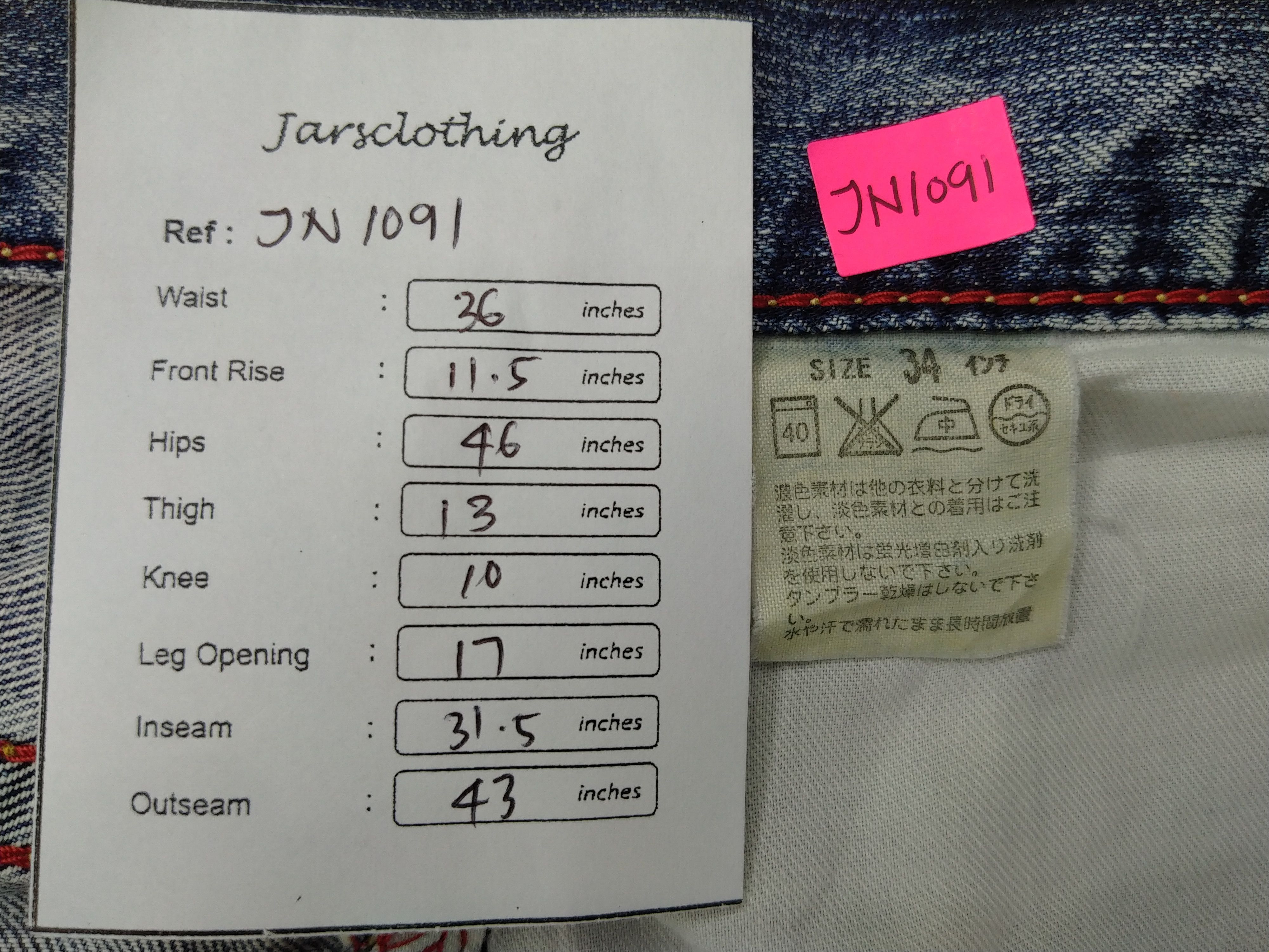 Levi's Whisker Blue Vintage Levi's 502 36x31.5 Denim -JN1091 Size US 36 / EU 52 - 8 Thumbnail