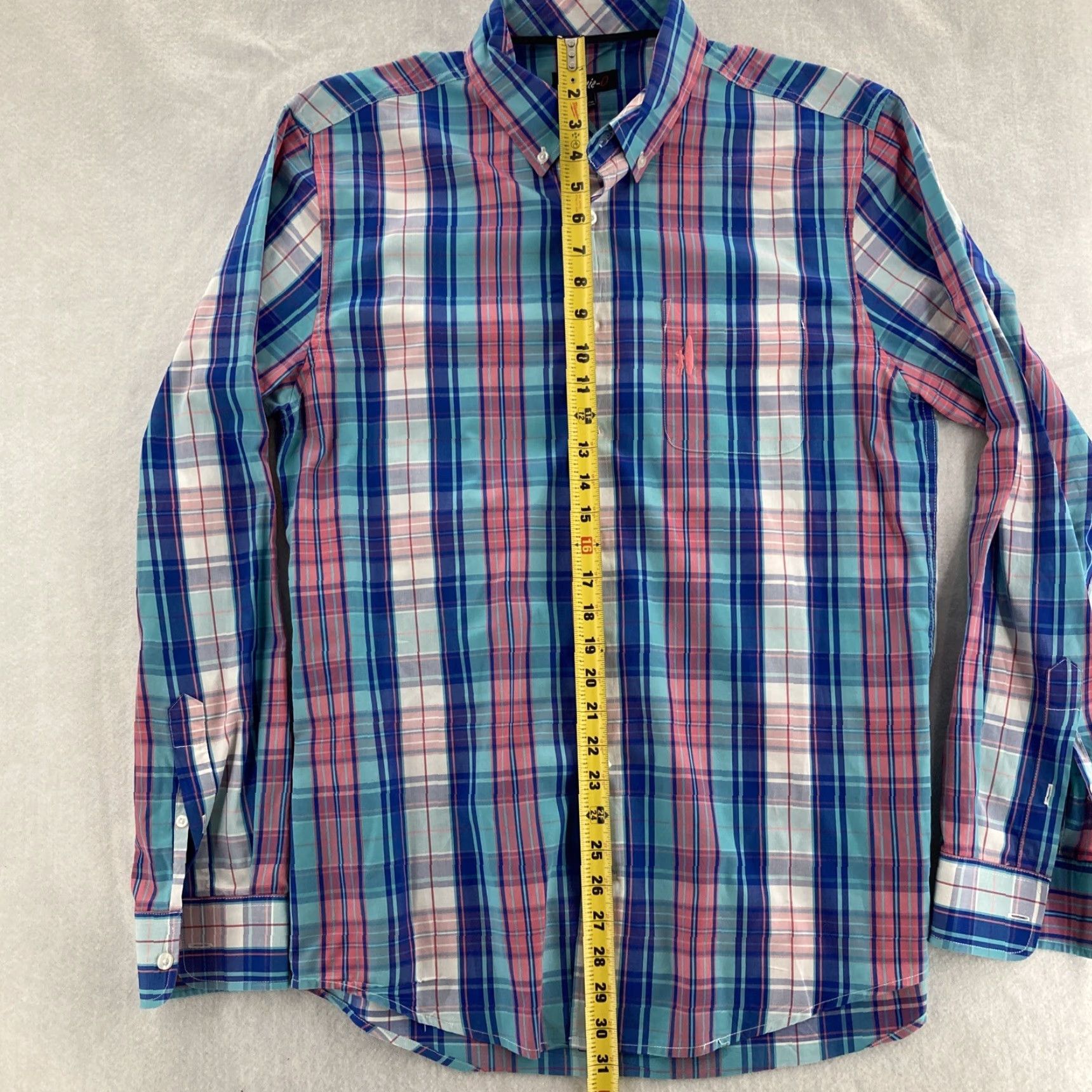 johnnie-O Johnnie-O Shirt Mens Medium Plaid Button-Up Size US M / EU 48-50 / 2 - 4 Thumbnail