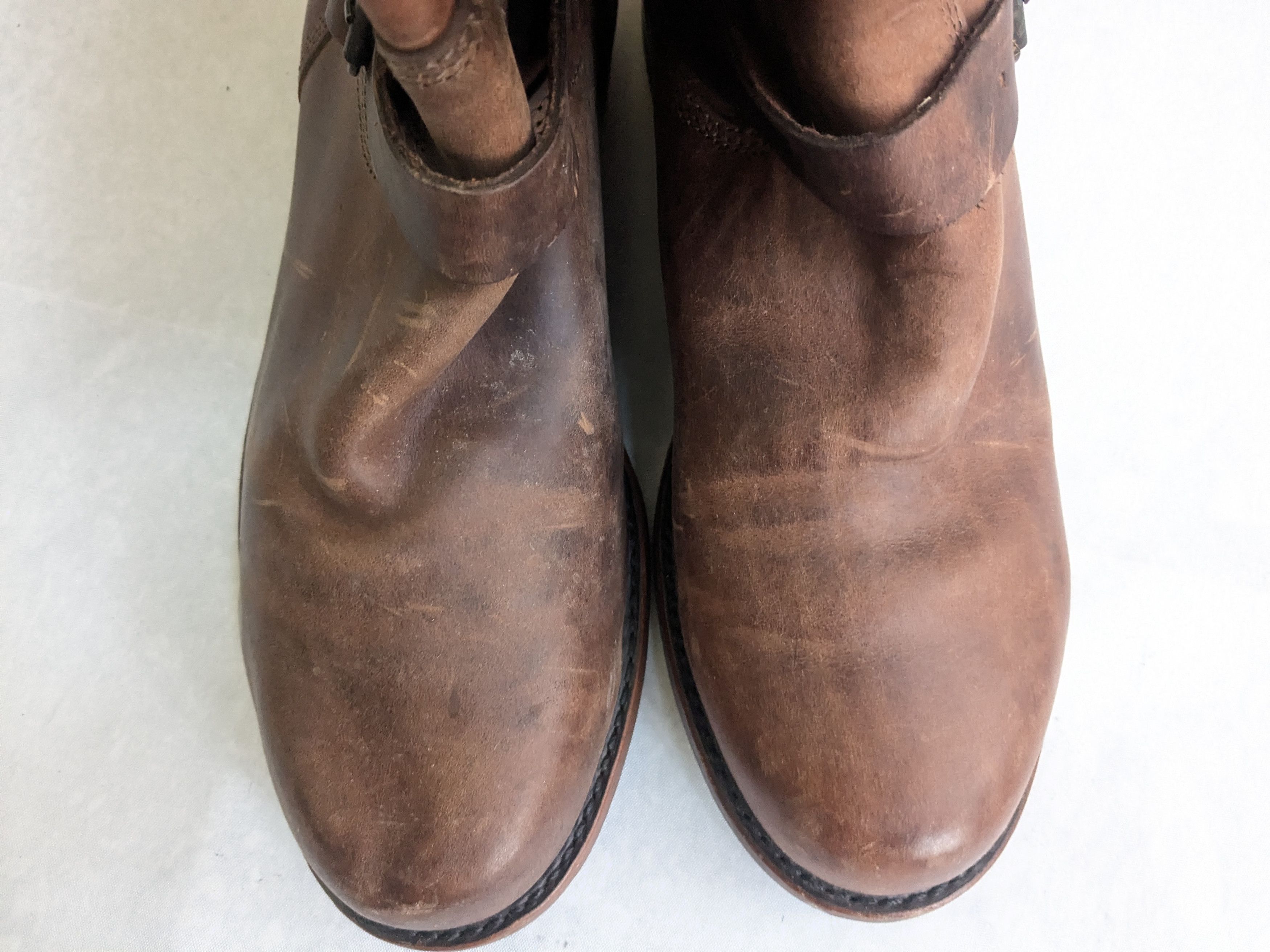 Frye Frye Engineer Boots Brown 12 D Leather Buckle Size US 12 / EU 45 - 5 Thumbnail