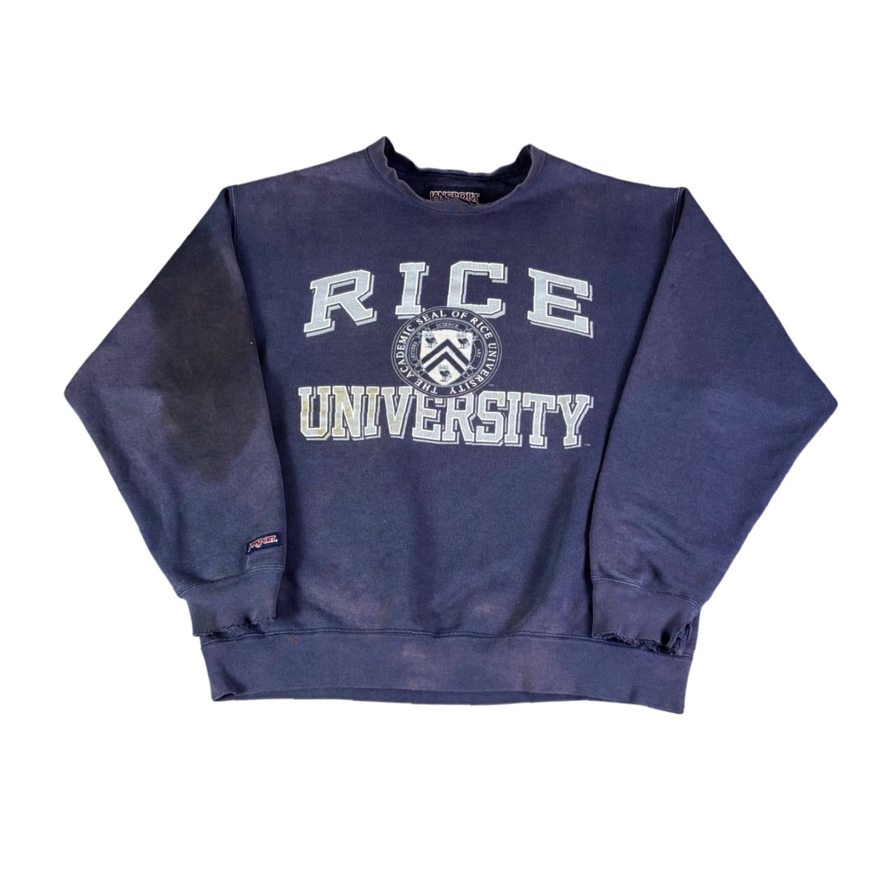 Jansport VINTAGE Jansport Sweatshirt Crewneck Pullover Navy Blue Men Larg Size US L / EU 52-54 / 3 - 2 Thumbnail