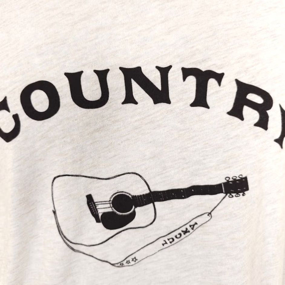 Lucky Brand Lucky Brand Country Music T Shirt Mens Small Beige Guitar Relaxed Fit Streetwear Short Sleeve Crew Neck Mens, Regular, Cotton Blend Size US S / EU 44-46 / 1 - 3 Thumbnail