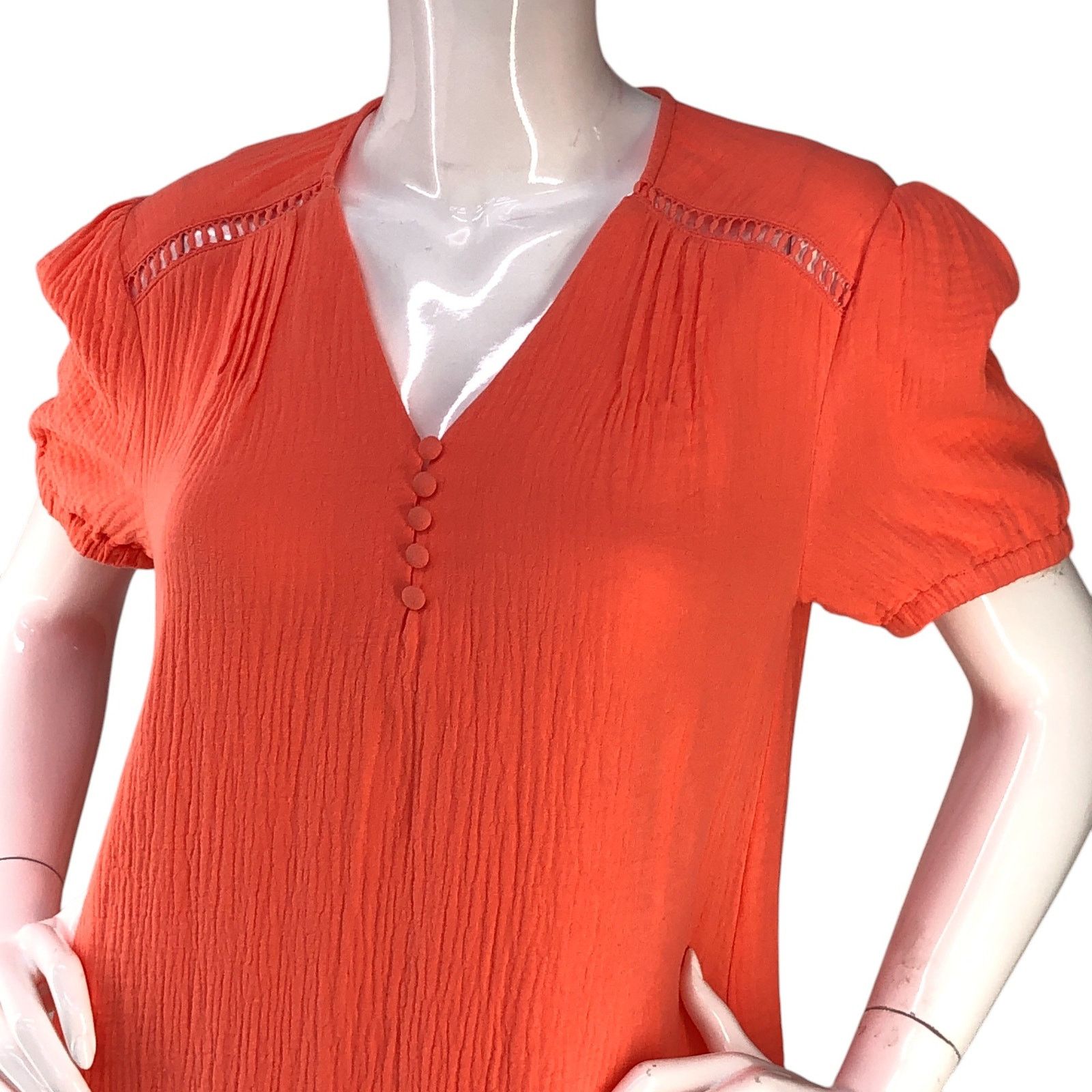 UNTUCKit Untuckit For Her Womens Size S Dress Kasey Gauze Coral Size S / US 4 / IT 40 - 2 Thumbnail