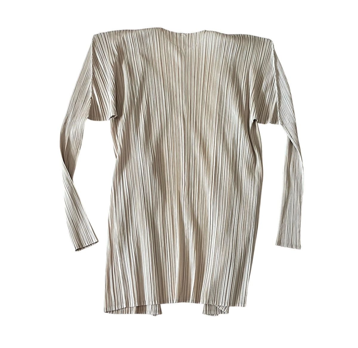 Pleats Please Issey Miyake TAX FREE 🇺🇸 issey miyake pleats please cream cardigan Size S / US 4 / IT 40 - 6 Thumbnail
