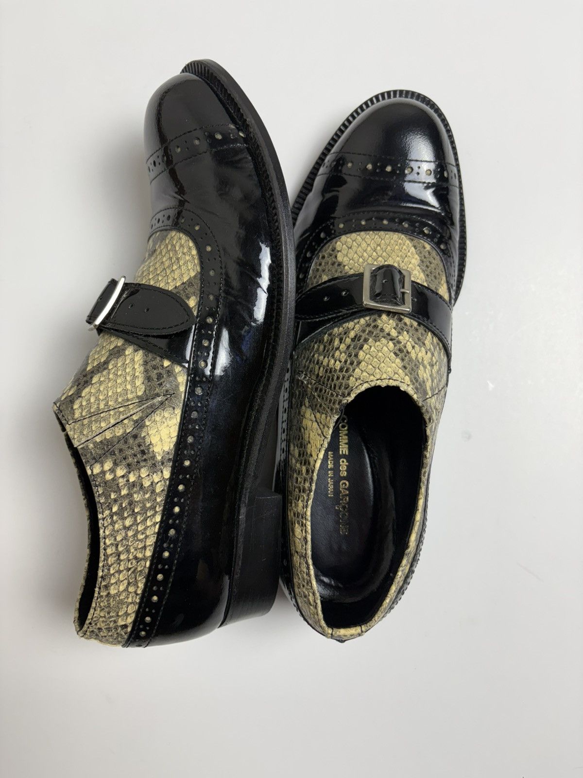 Comme des Garcons Comme des Garçons FW09 patent leather python shoes Size US 8.5 / IT 38.5 - 12 Thumbnail