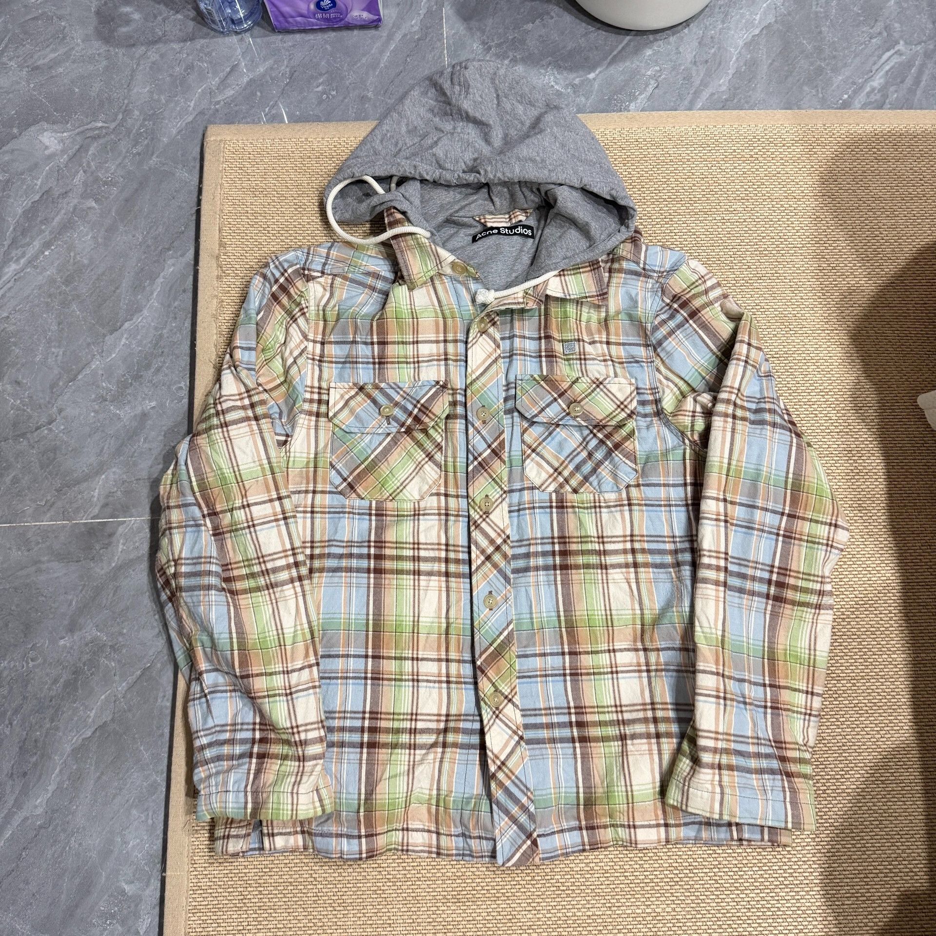 Acne Studios Acne Studios Plaid Long Sleeve Shirt Jacket Size US S / EU 44-46 / 1 - 1 Thumbnail