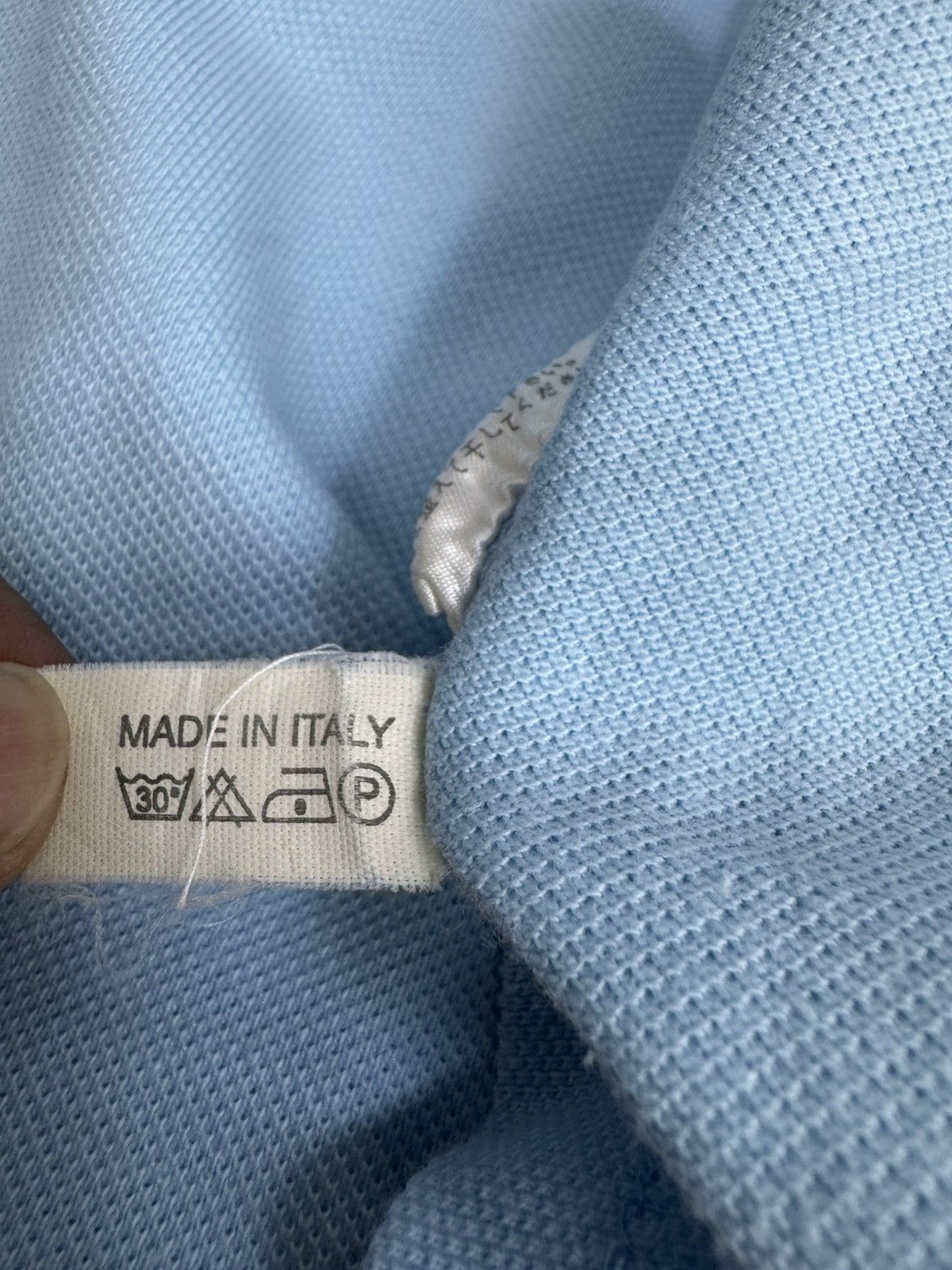 Fendi Vintage Fendi light blue polo shirt with a rainbow logo Size US L / EU 52-54 / 3 - 7 Thumbnail