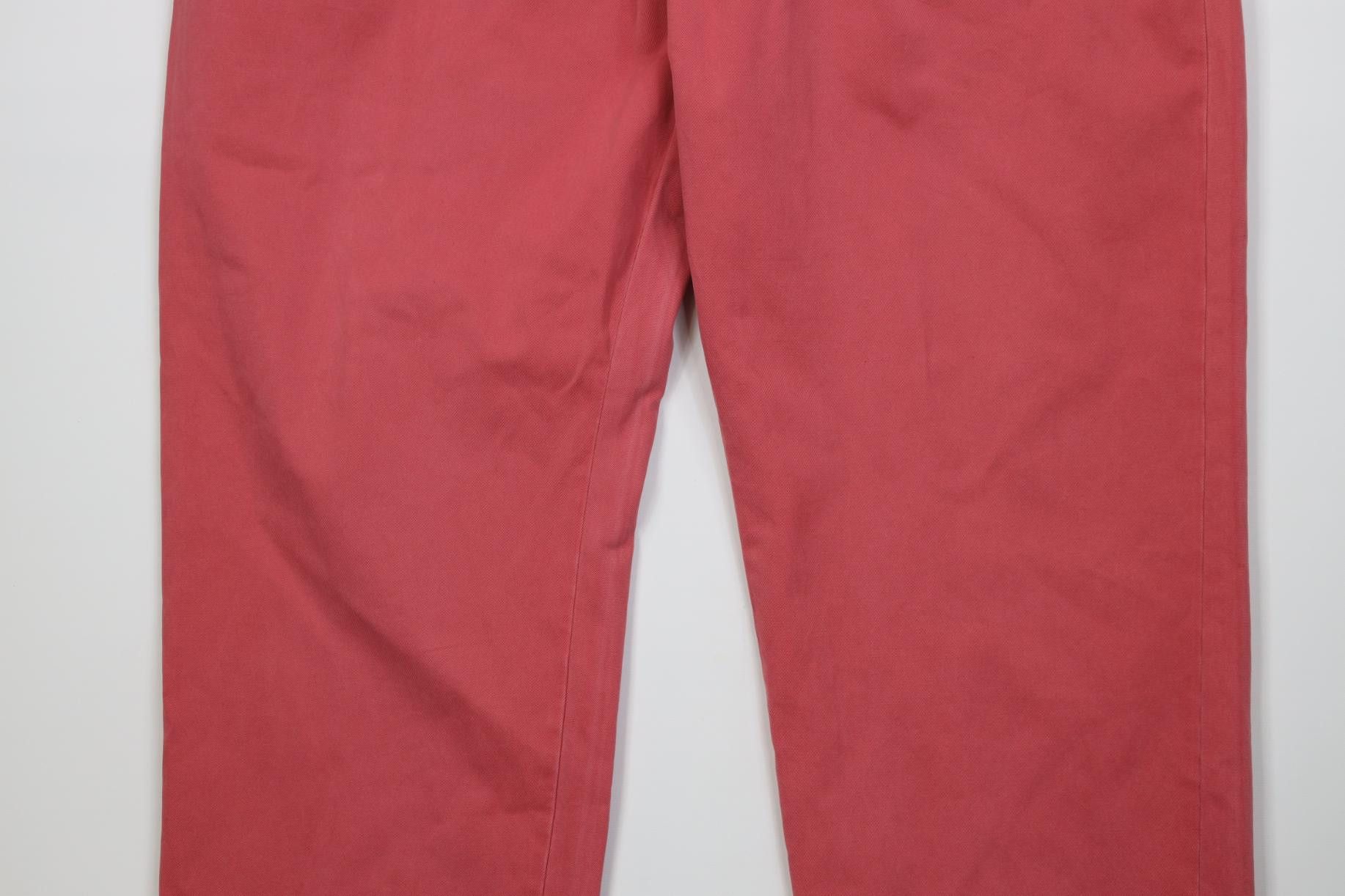 Polo Ralph Lauren Vintage Ralph Lauren Pleated Wide Leg Chino Pants Cotton Red Size US 42 / EU 58 - 3 Thumbnail