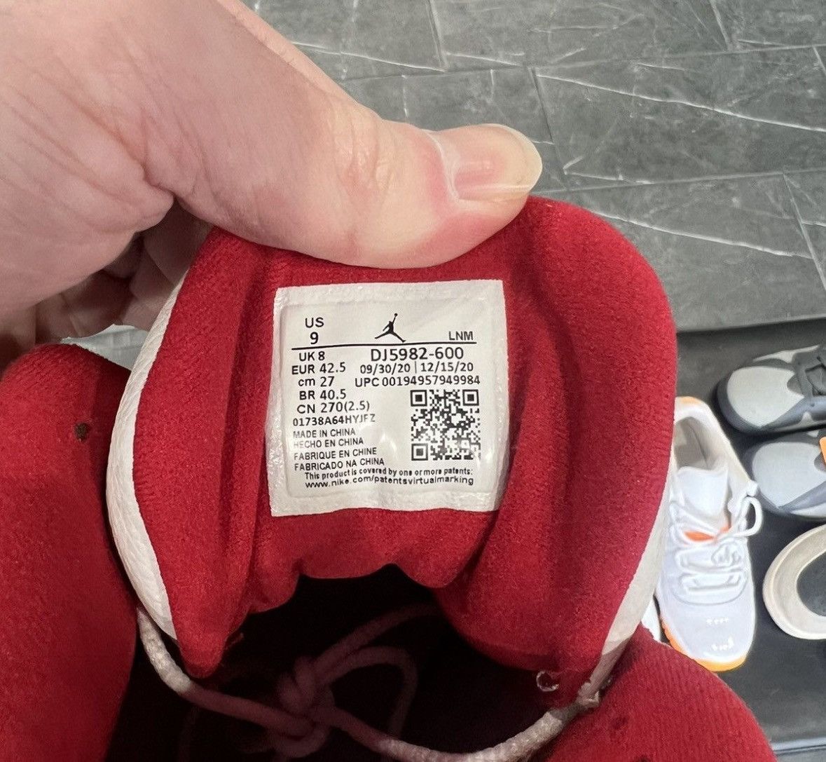 Jordan Brand Air Jordan 9 Retro Red Flint Size US 9 / EU 42 - 6 Thumbnail