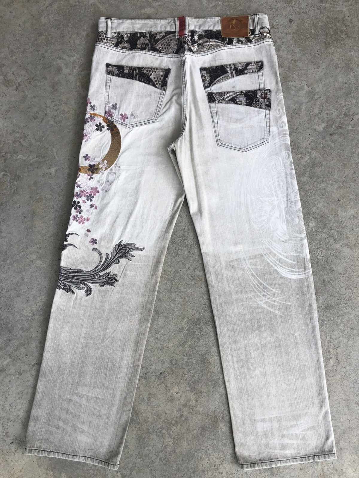 Karakuri Tamashii Karakuri Tamashii Embroidered Phoenix Distressed Size US 37 - 2 Thumbnail