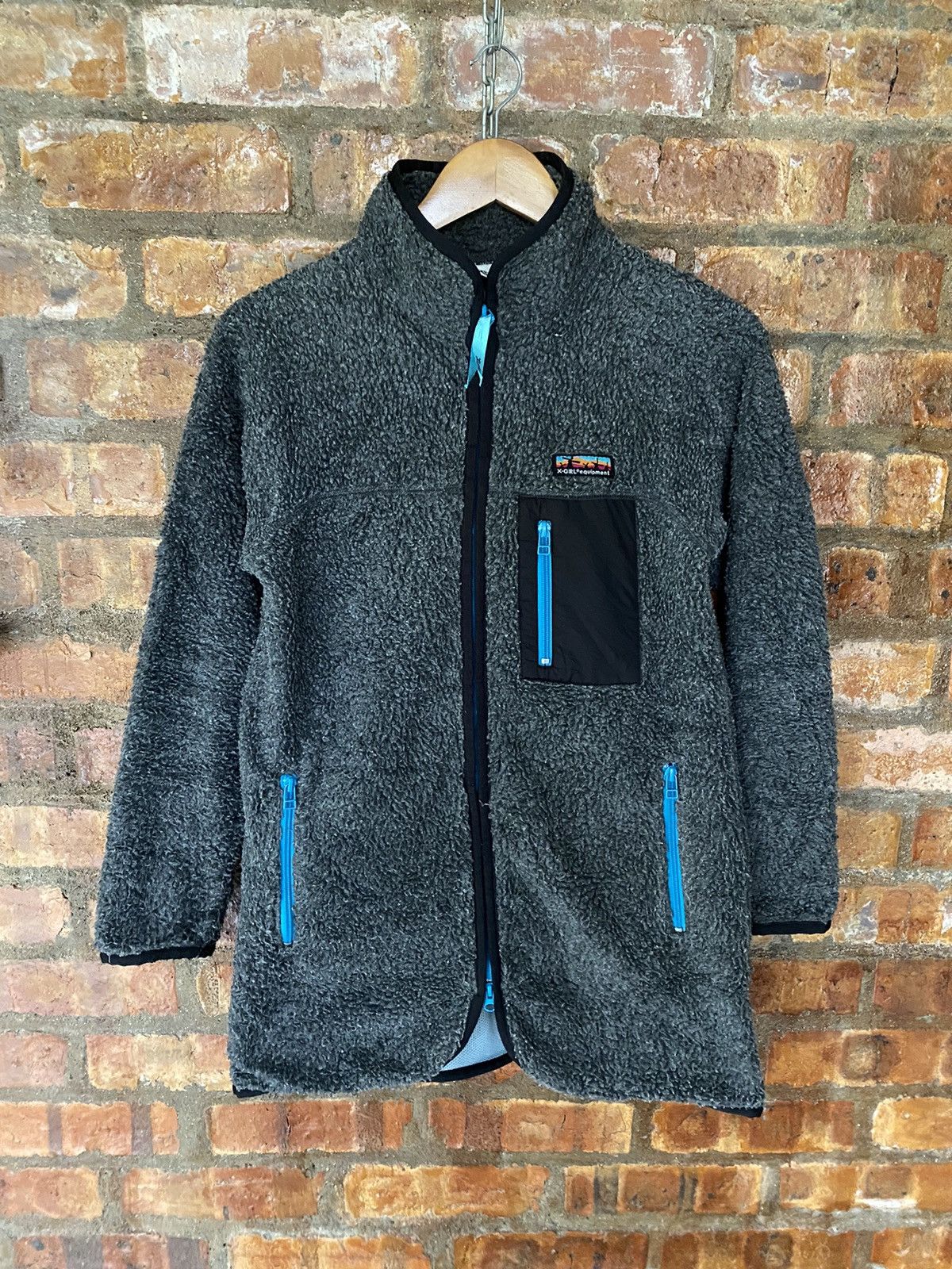 Japanese Brand X-GIRL Japan Boa Fleece Patagonia logo Size S / US 4 / IT 40 - 2 Thumbnail