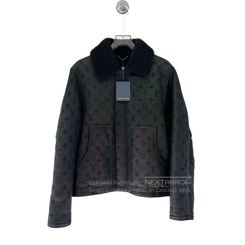 Louis Vuitton Louis Vuitton Logo Embossed Leather Jacket. Size US L / EU 52-54 / 3 - 1 Thumbnail