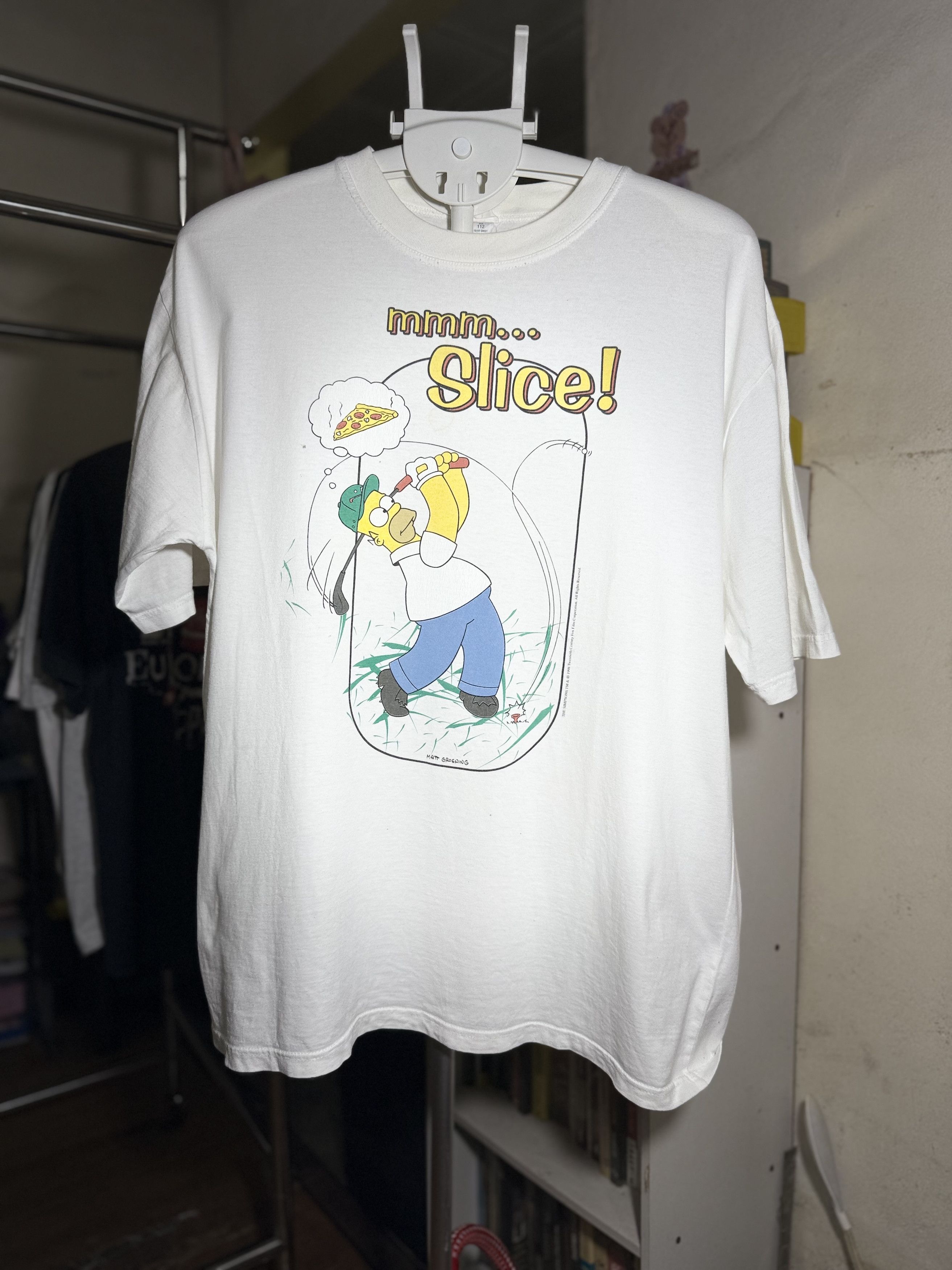 The Simpsons “The Simpsons ‘mmm… Slice!’ Official 1998 Matt Groening Tee Size US XXL / EU 58 / 5 - 1 Thumbnail