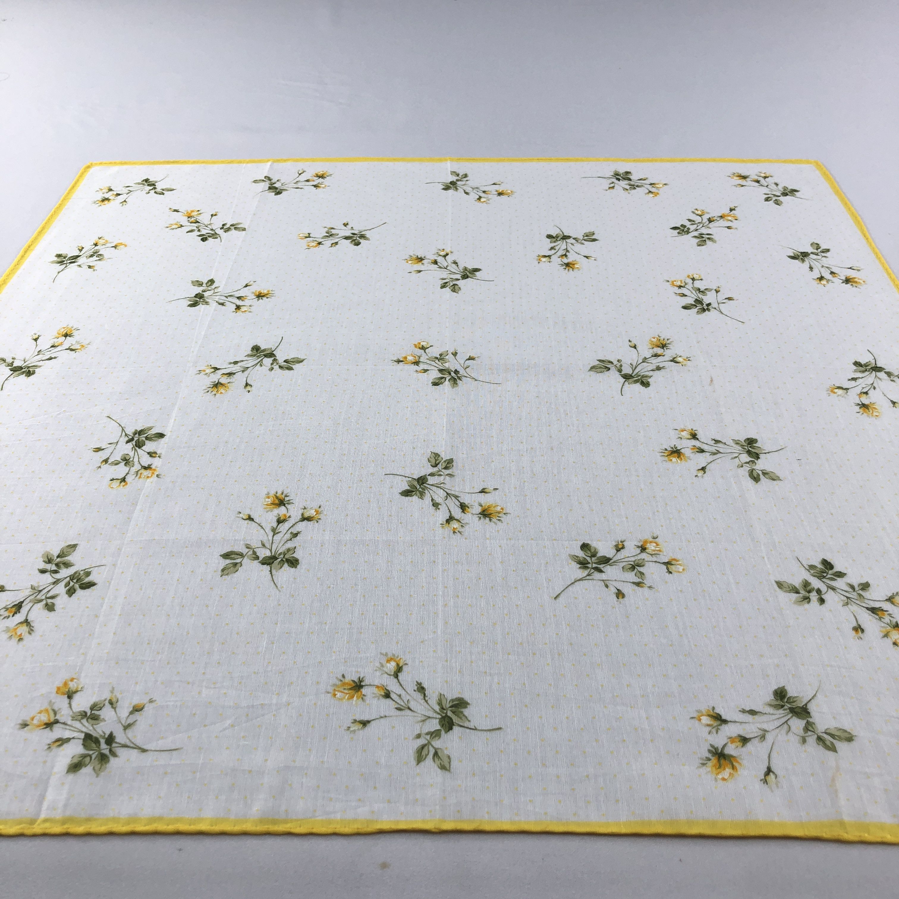 Yves Saint Laurent YSL Floral Handkerchief Neckerchief Bandana H3097 Size ONE SIZE - 4 Thumbnail