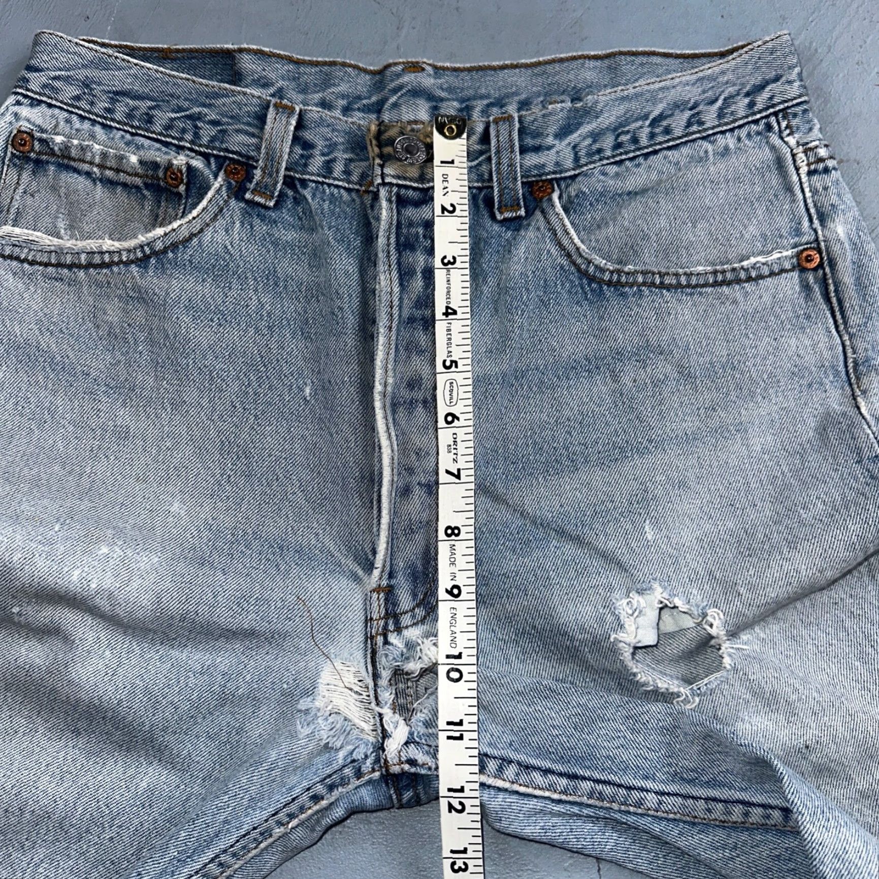 Levi's VINTAGE Levi's 501 Jeans Straight 34x36 Blue Light Wash USA 90s Mens Size US 34 / EU 50 - 6 Thumbnail