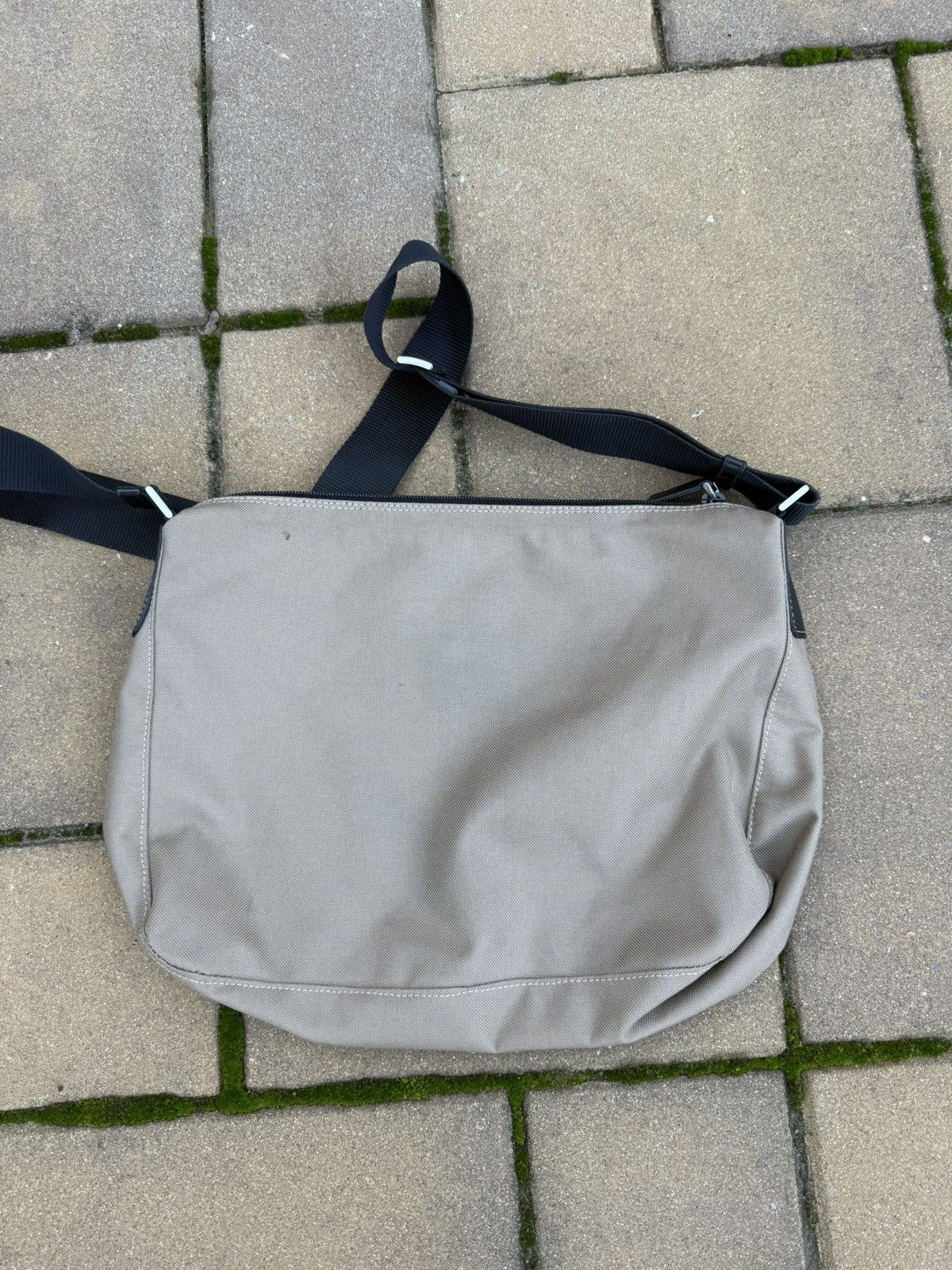 Prada Prada Canvas Messenger Bag Used Brown OS Size ONE SIZE - 2 Thumbnail