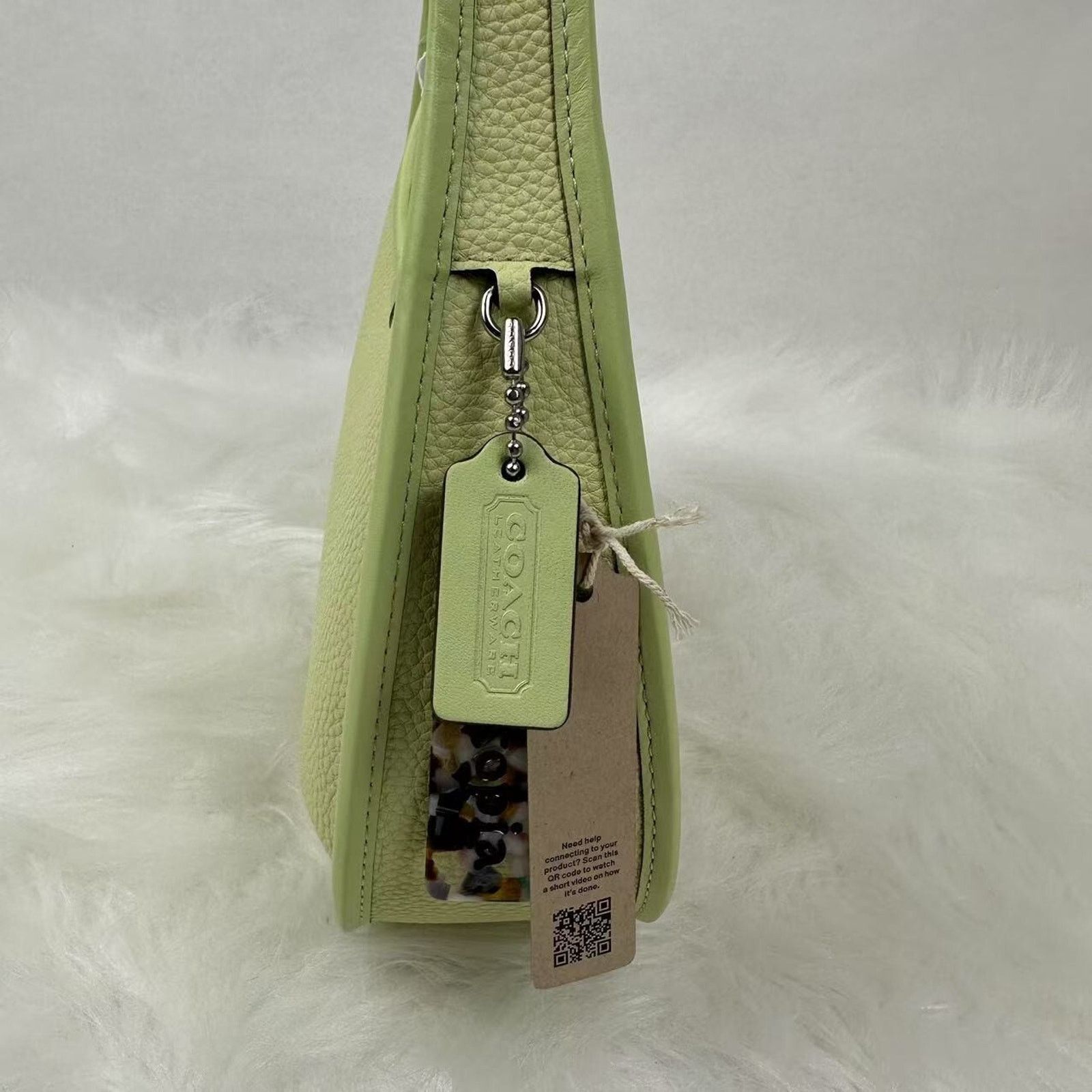 Coach Coach Ergo Shoulder Bag In Coachtopia Leather In Pale Lime Size ONE SIZE - 2 Thumbnail