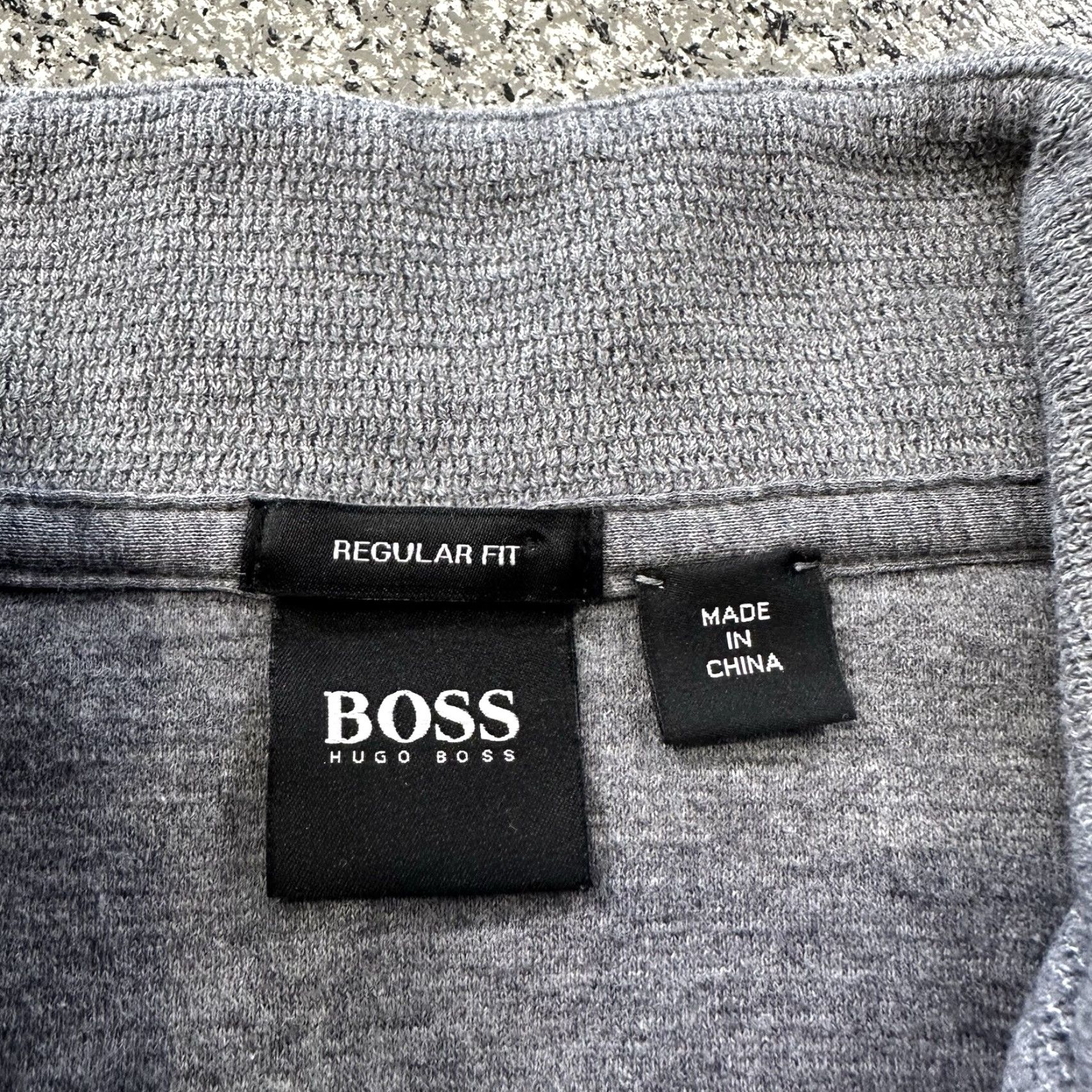 Hugo Boss HUGO BOSS Sweatshirt Pullover 1/4 Zip Mock Neck Mens L Gray Size US L / EU 52-54 / 3 - 3 Thumbnail
