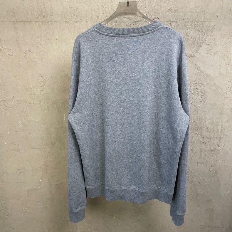 Loewe loewe Gray classic round-neck sweatshirt with large embroid Size US L / EU 52-54 / 3 - 2 Thumbnail