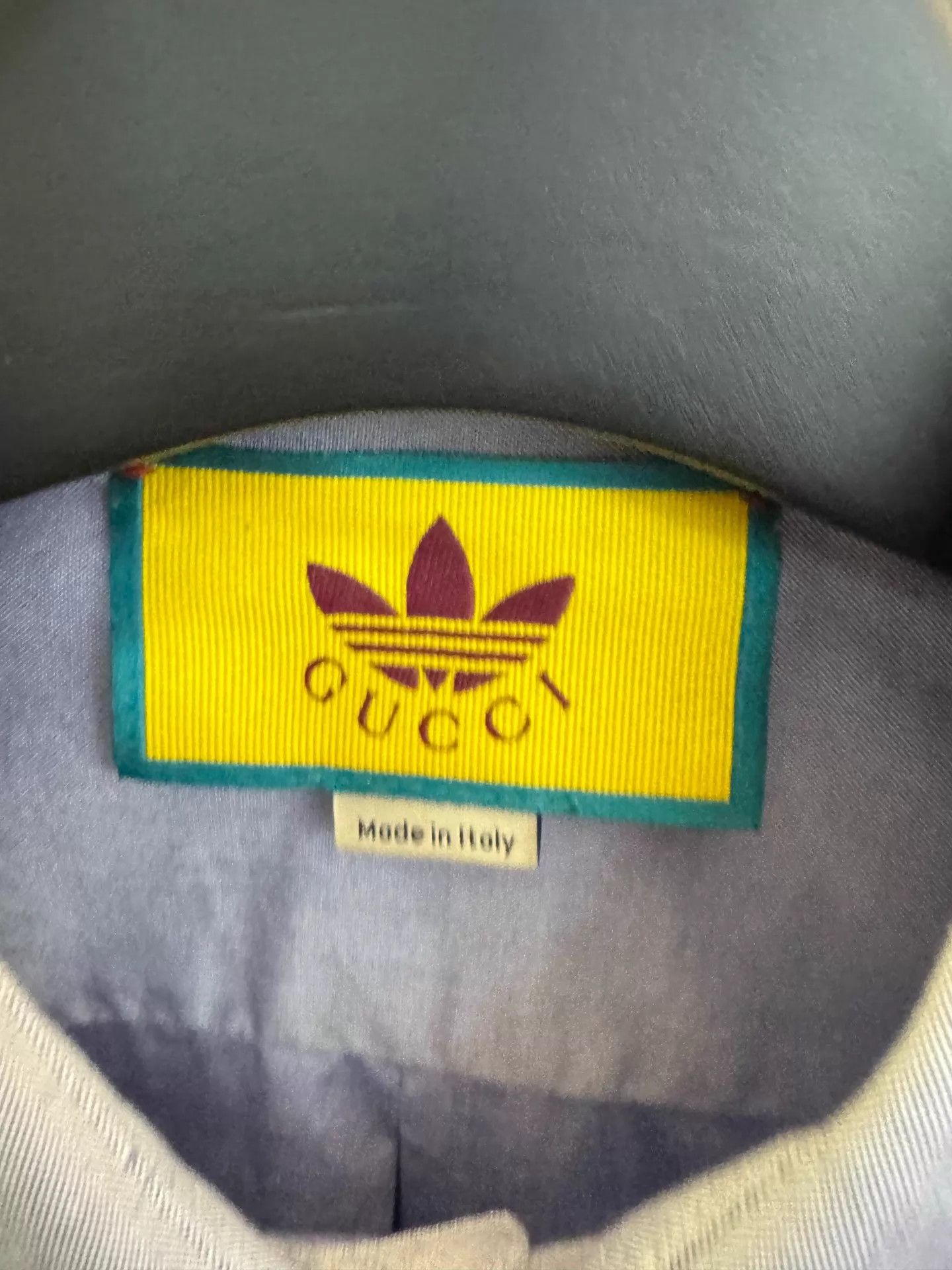 Gucci Gucci x Adidas blue oversized shirt pocket logo embroidery Size US M / EU 48-50 / 2 - 3 Thumbnail