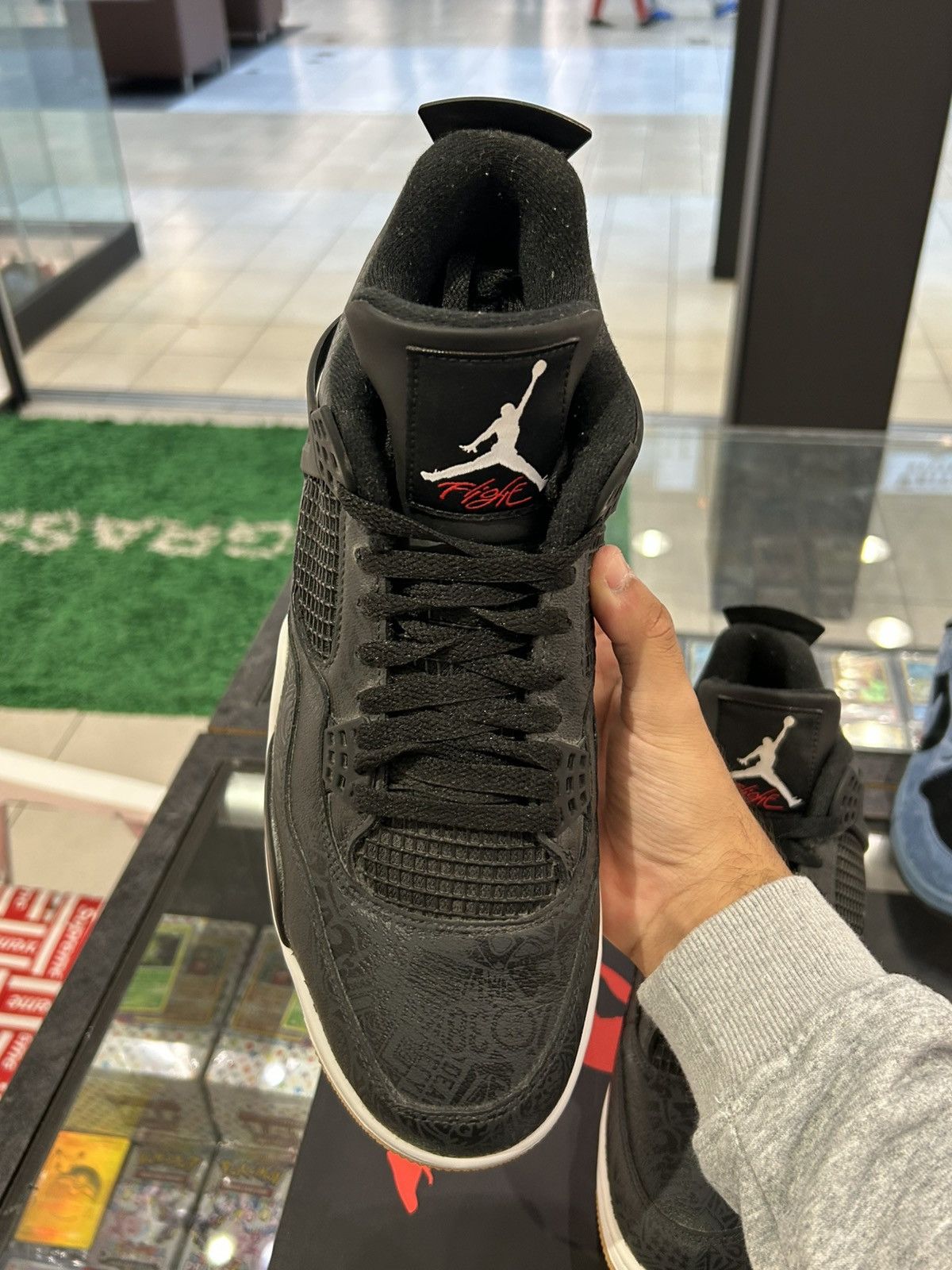 Jordan Brand Jordan 4 retro Laser Blackgum Size US 12 / EU 45 - 7 Thumbnail