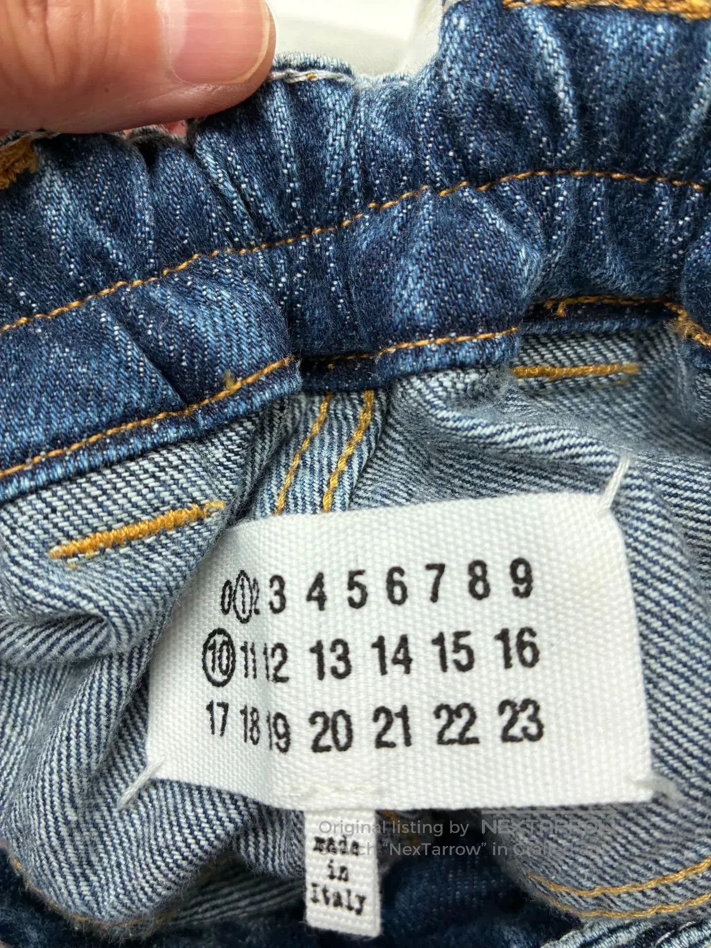 Maison Margiela Maison Margiela Light Blue Jeans. Size 37" - 4 Thumbnail