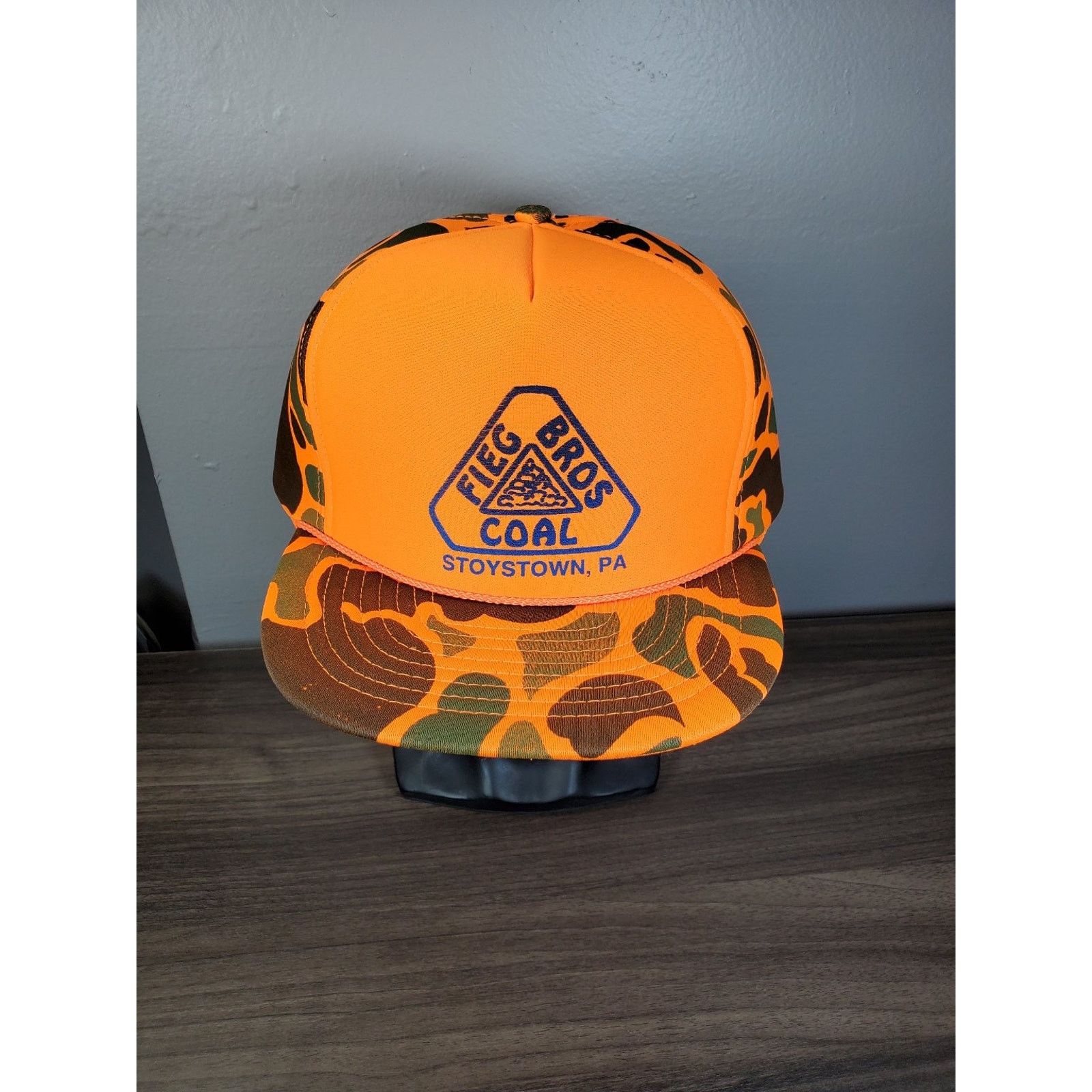 Nissan × Vintage Fieg Bros Coal Snapback Hat Blaze Orange Camouflage Cap Size ONE SIZE - 1 Thumbnail