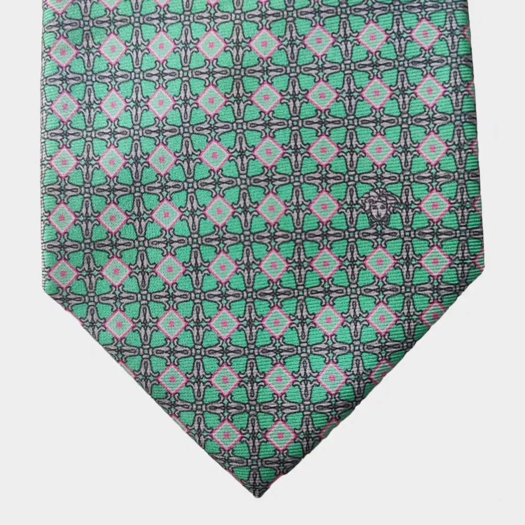 Versace Versace Italian silk tie geometric design - FASHIONELLA Size ONE SIZE - 4 Thumbnail