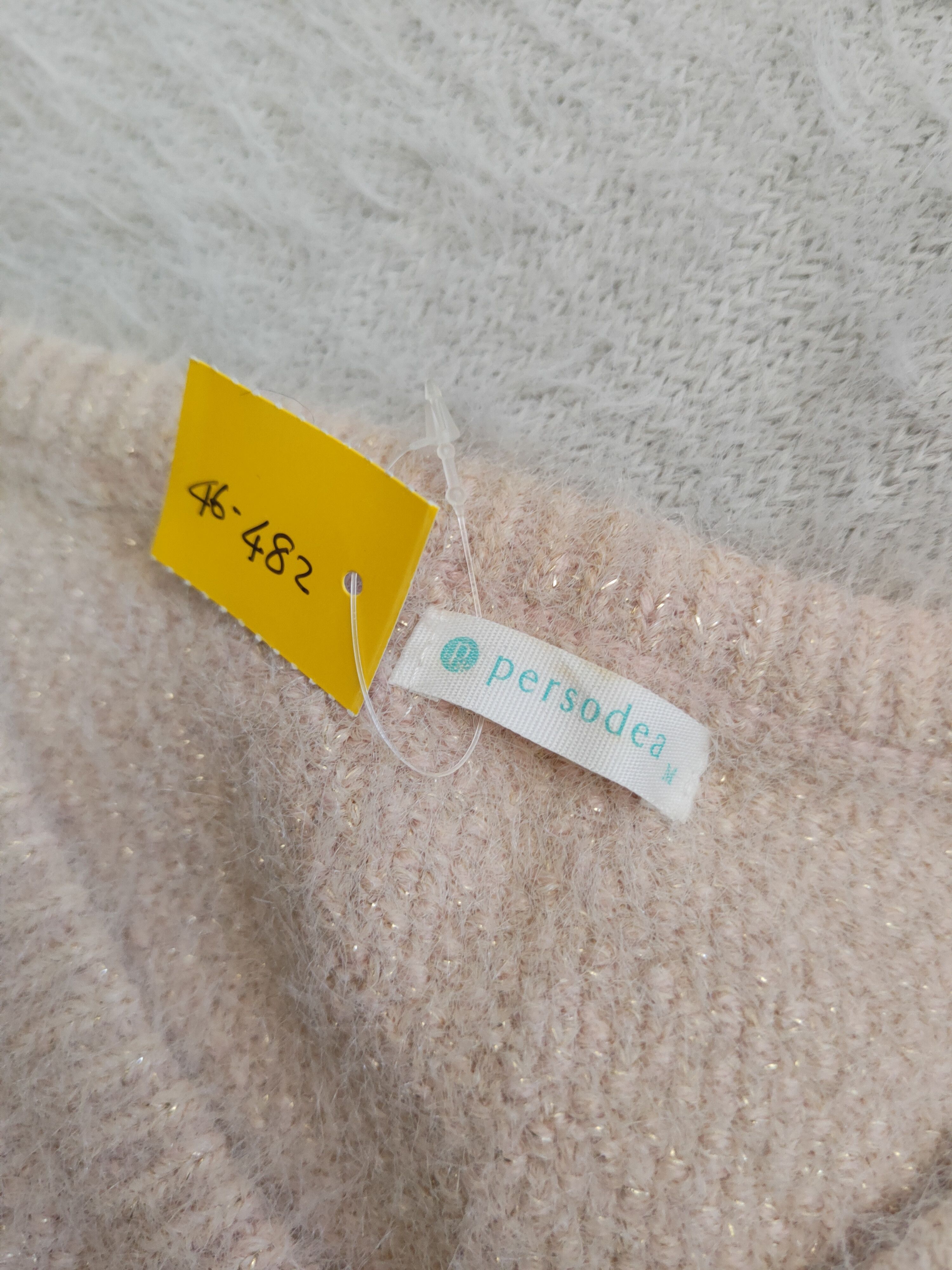 Japanese Brand DL Persodea Peach Fur Mohair Knitwear #46-482 Size M / US 6-8 / IT 42-44 - 12 Thumbnail