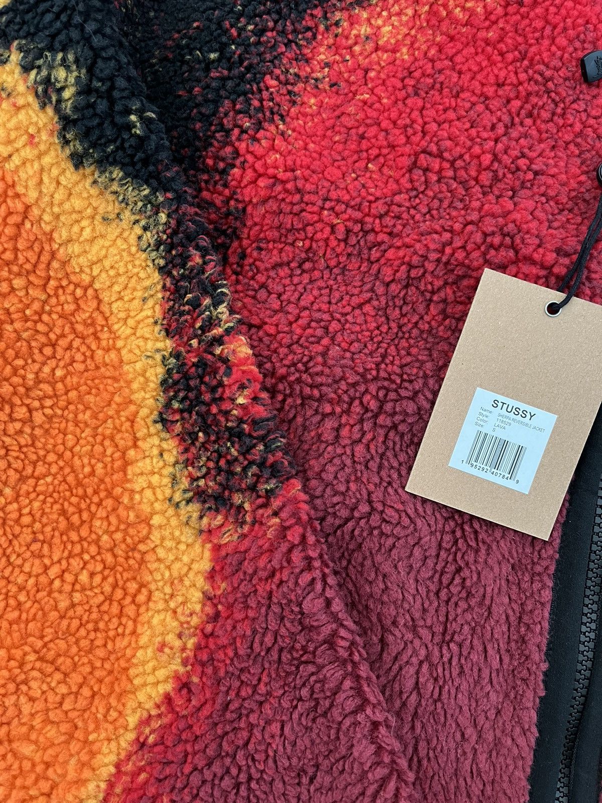 Stussy Stussy lava reversible sherpa fleece jacket Size US S / EU 44-46 / 1 - 4 Thumbnail