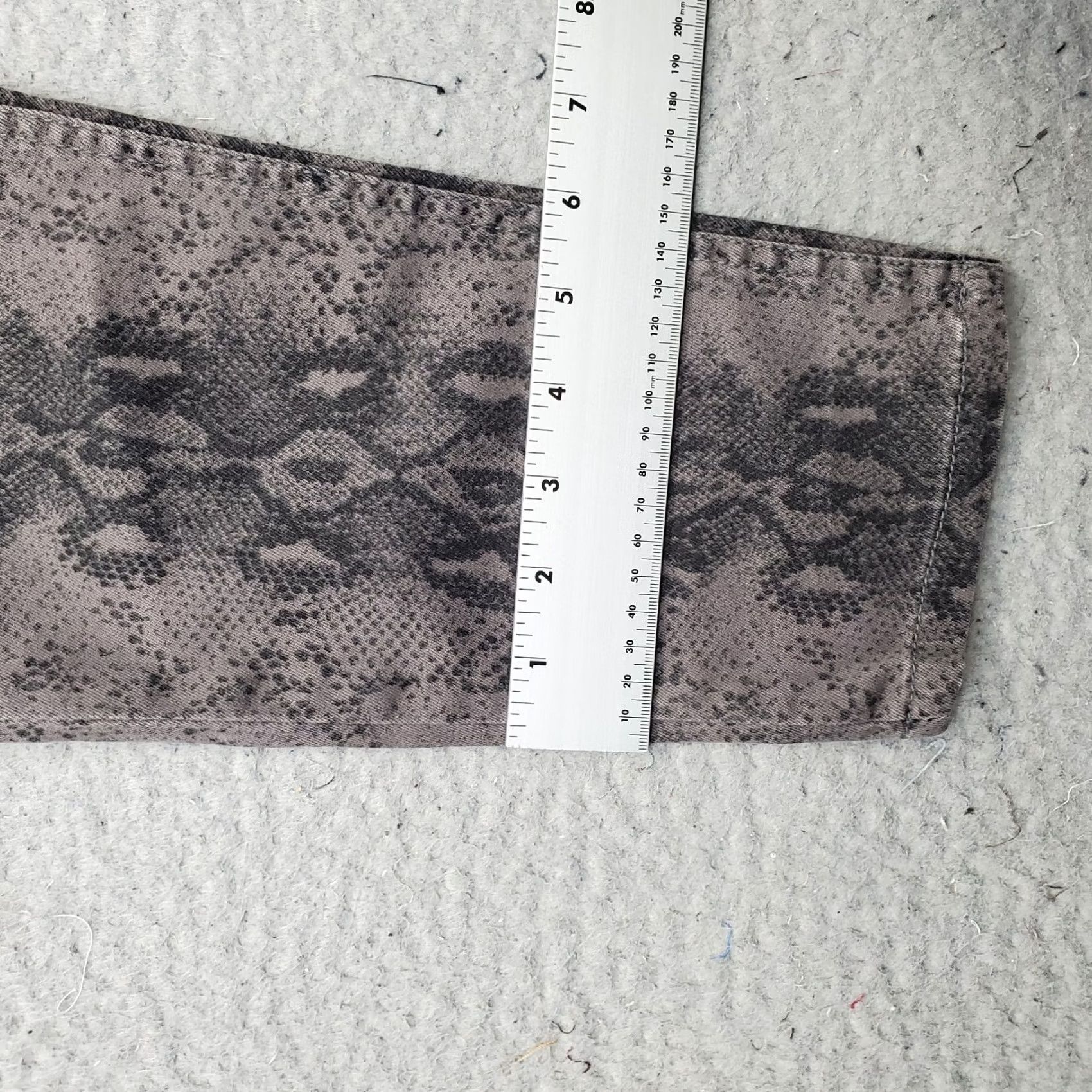 Vintage Kensie The Effortless Ankle Jeans Womens 8 Skimpy Snakeskin Printed Skinny Leg Multi Denim Cotton Jeans Size 30" / US 8 / IT 44 - 5 Thumbnail