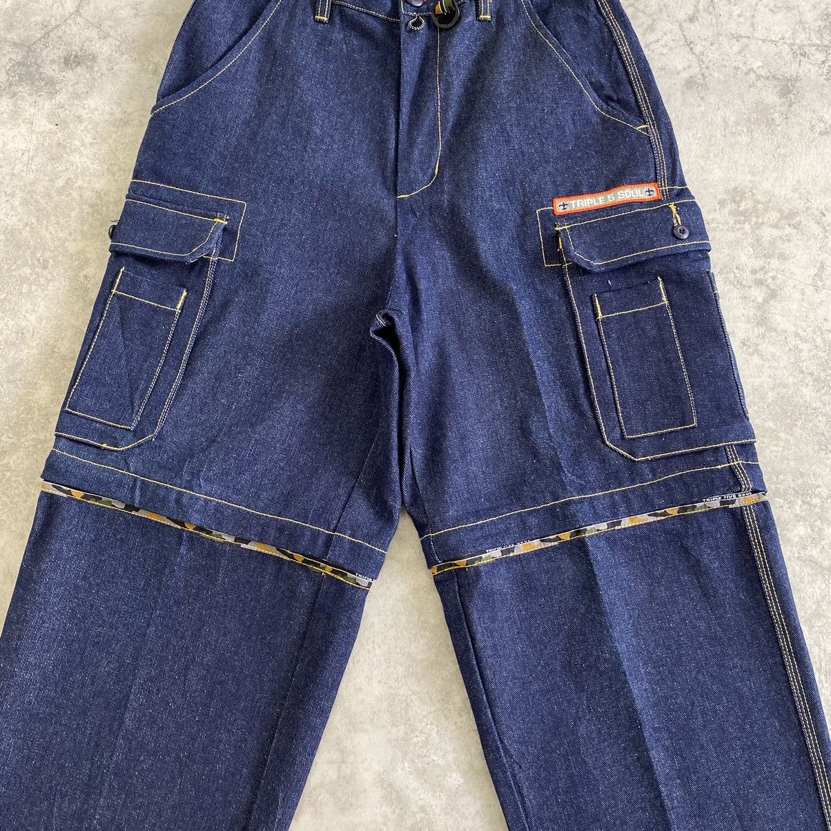 Triple 5 Soul VTG Y2K Triple 5 Soul Convertible Cargo Baggy Jeans Size US 30 / EU 46 - 4 Thumbnail