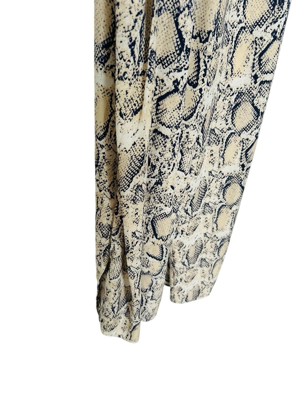 Other Miss Valley Jumpsuit Beige Animal Print BNWT - Sz 8 Size 27" / US 4 / IT 40 - 6 Thumbnail