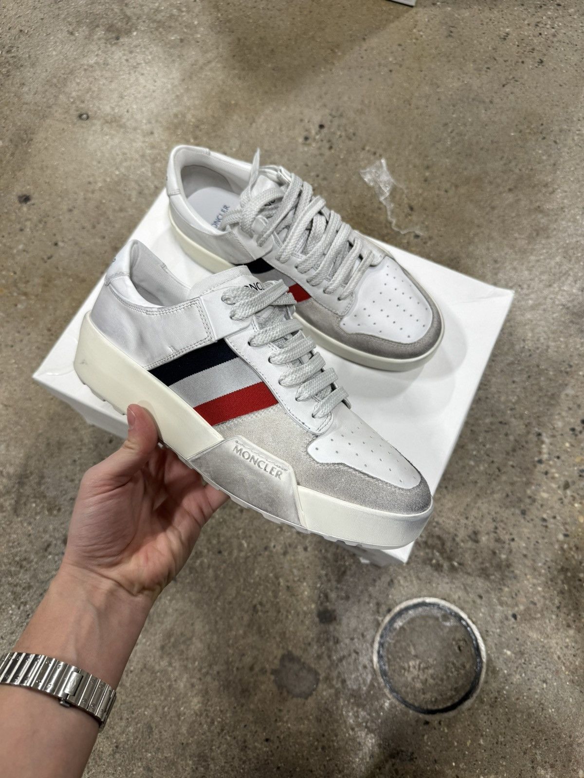 Moncler Moncler Onyx Vintage Sneaker NEW 750$ Size US 7.5 / EU 40-41 - 1 Thumbnail