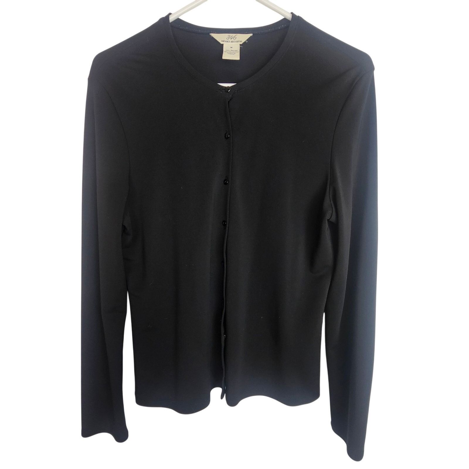 Brooks Brothers 346 Brooks Brothers Womens Classic Black Button Cardigan M Size M / US 6-8 / IT 42-44 - 1 Thumbnail