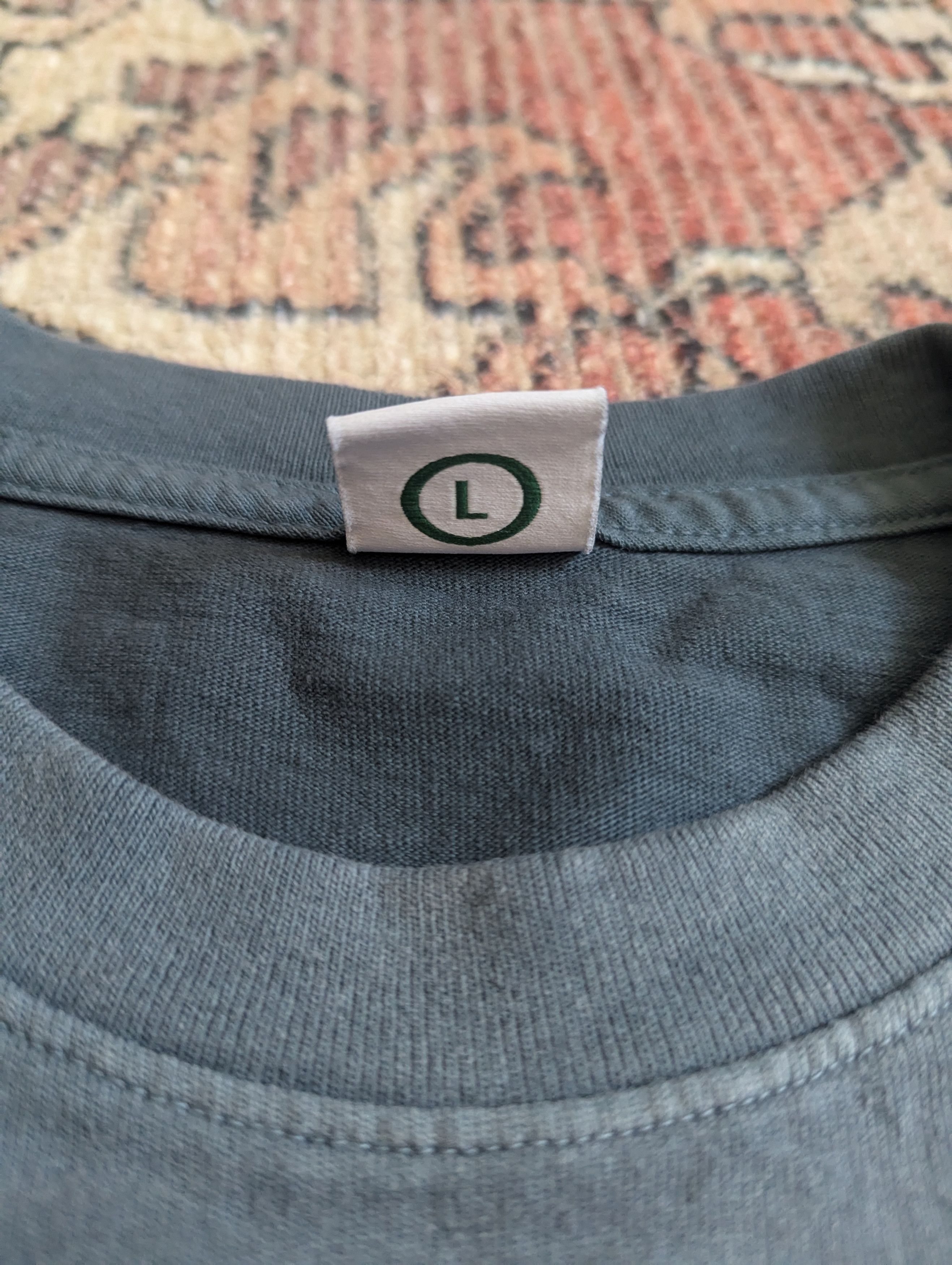 Daniel Arsham × HIDDEN Daniel Arsham x Hidden Eroded H Logo Tee Vintage Wash Blue Size US L / EU 52-54 / 3 - 7 Thumbnail